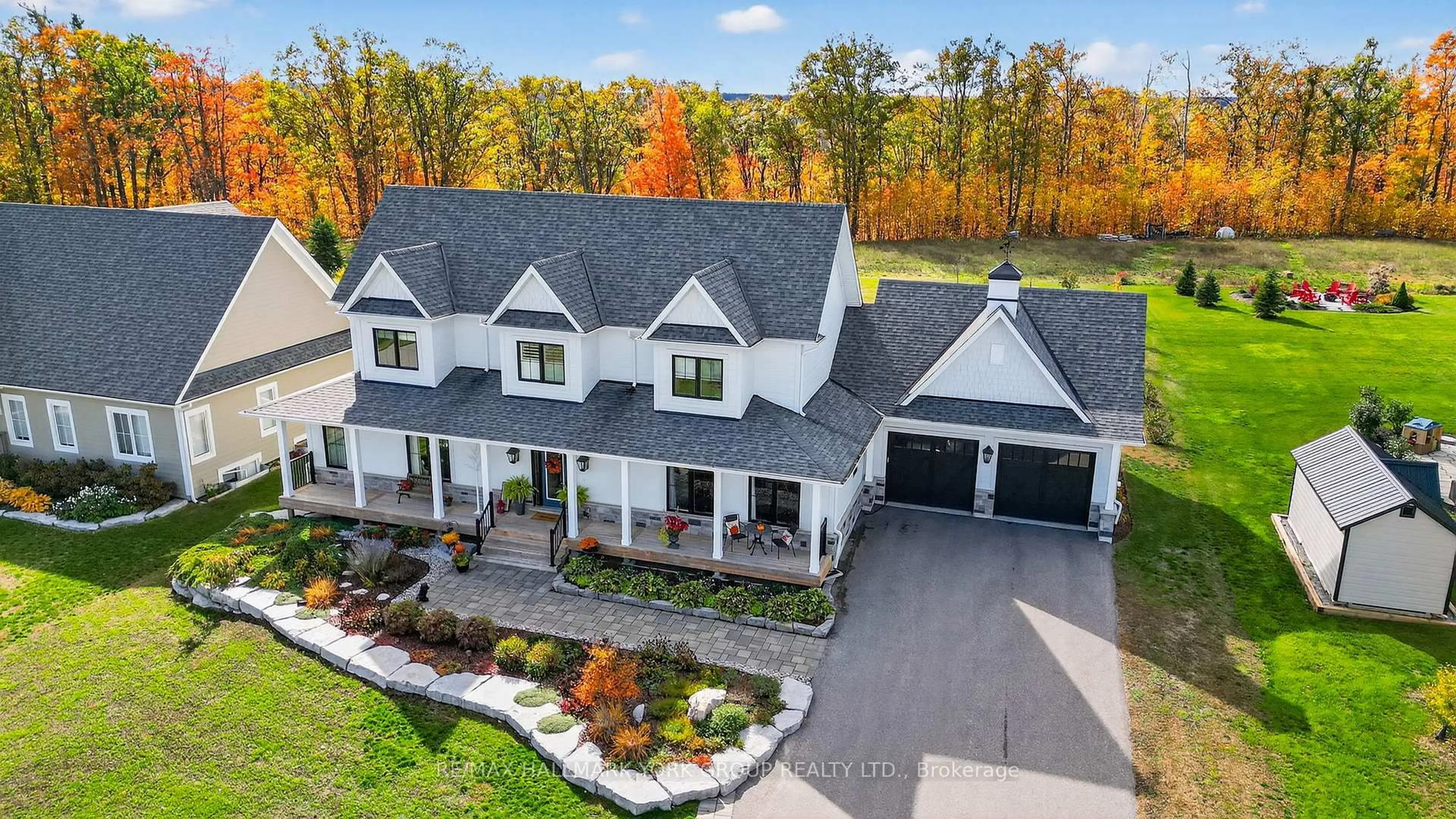 A pic from outside/outdoor area/front of a property/back of a property/a pic from drone, unknown for 26 Morgan Dr, Oro-Medonte Ontario L0K 1E0