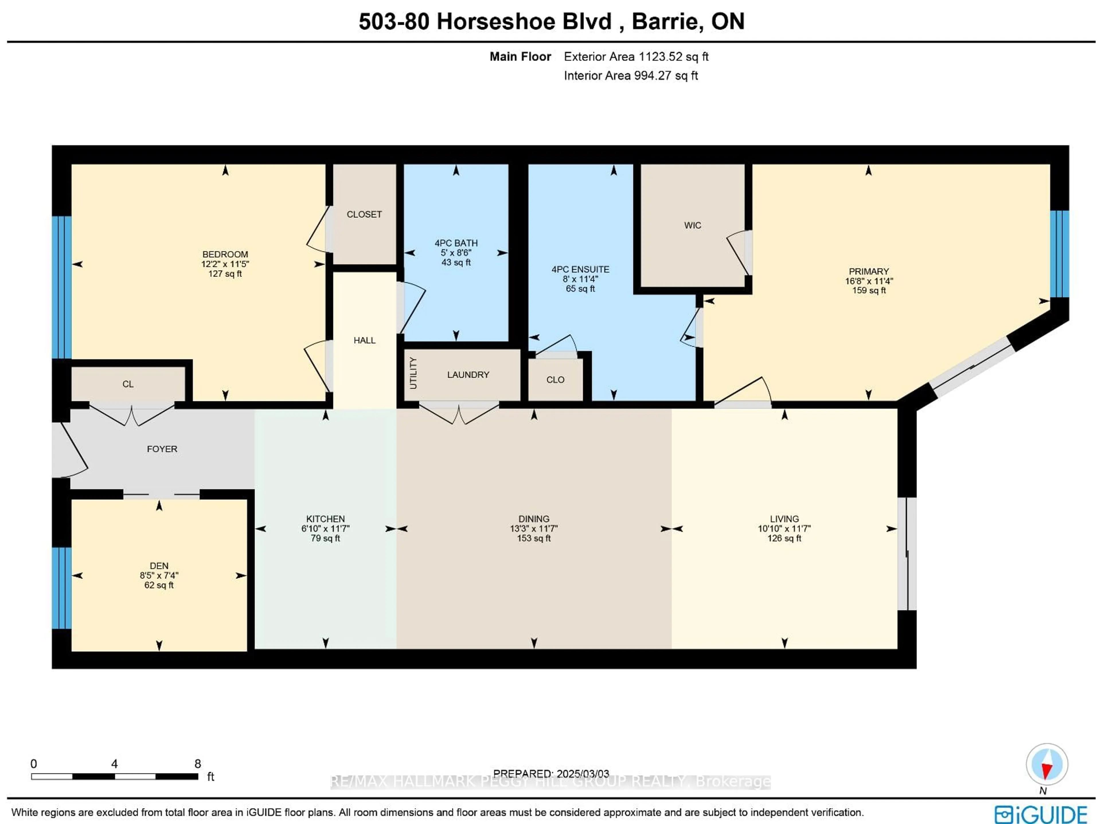 Floor plan for 80 Horseshoe Blvd #503, Oro-Medonte Ontario L4M 4Y8
