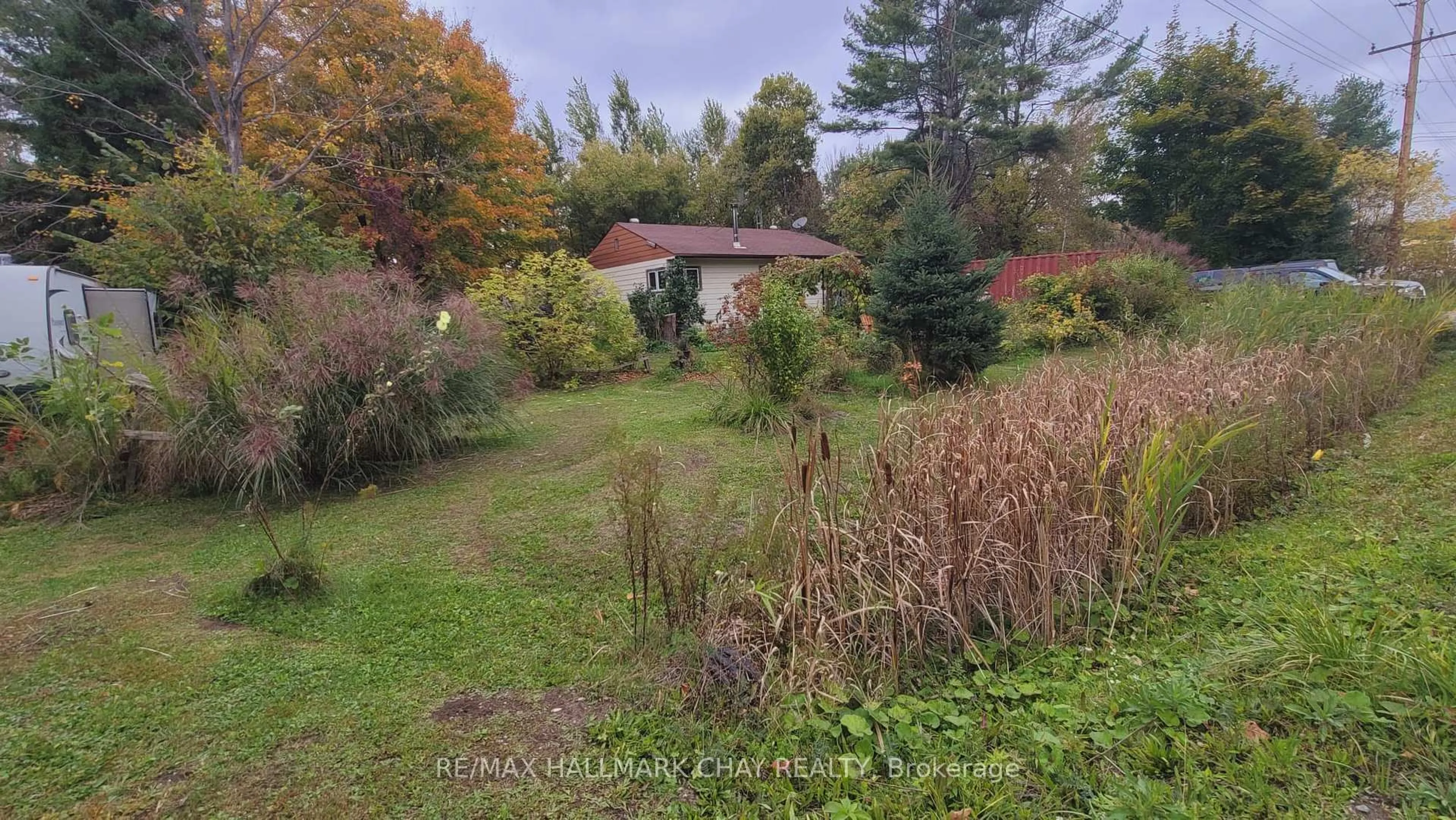 A pic from outside/outdoor area/front of a property/back of a property/a pic from drone, forest/trees view for 14189 12 Highway, Tay Ontario L0K 2C0