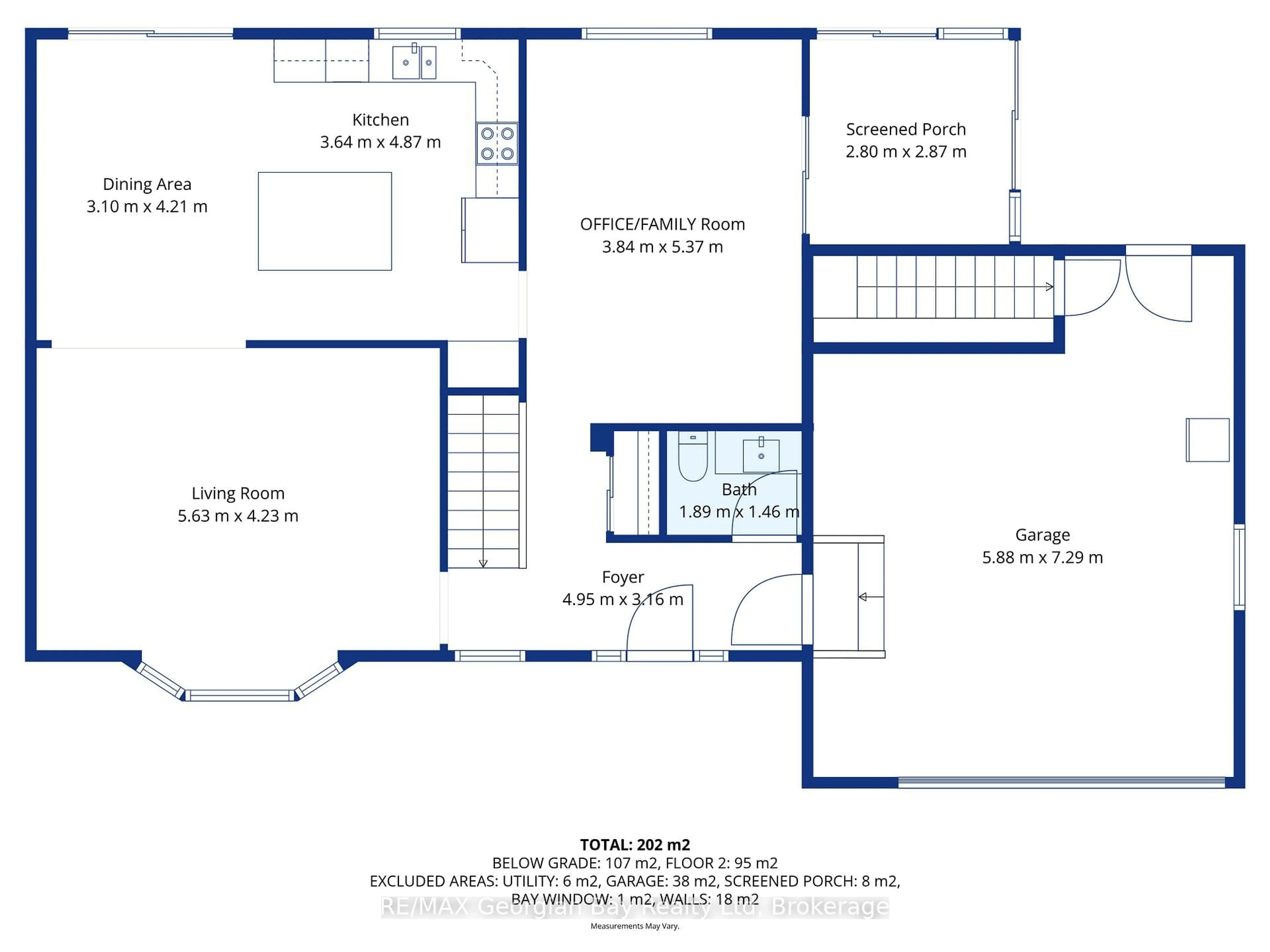 Floor plan for 93 Edward St, Penetanguishene Ontario L9M 1J3