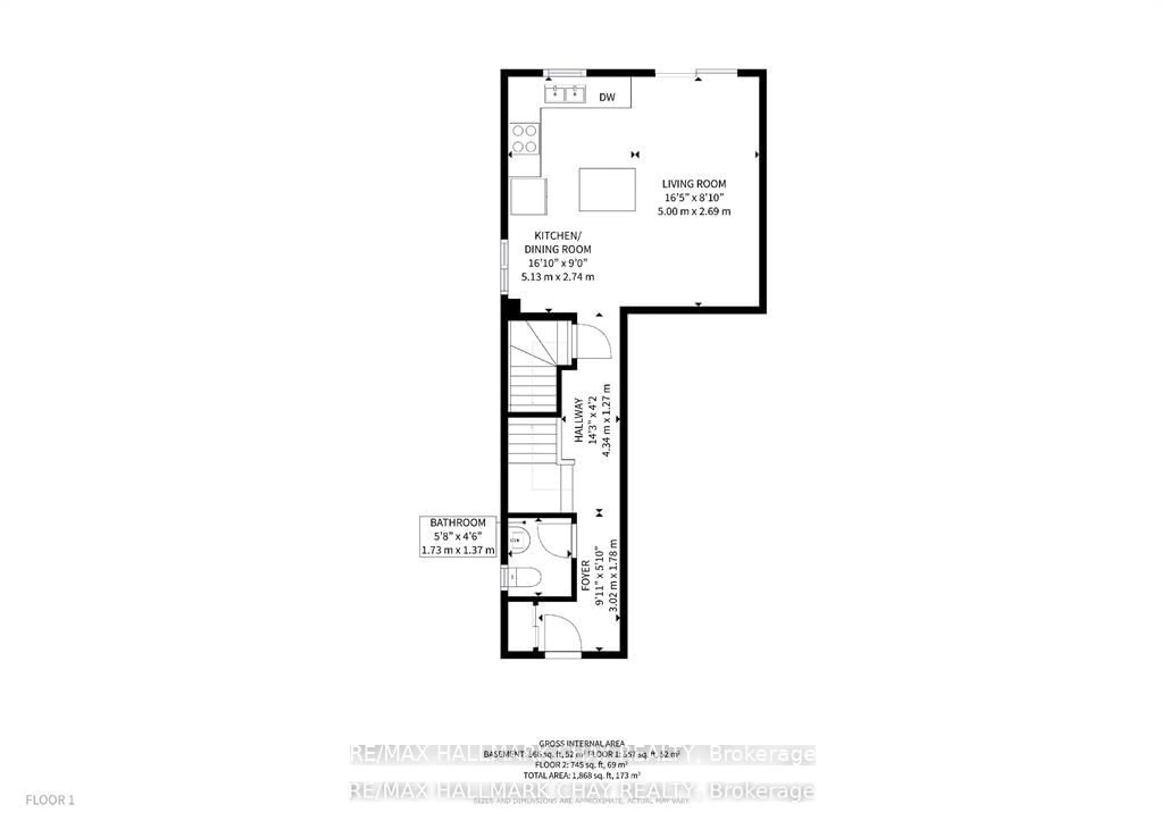 Floor plan for 37 Turnberry Lane, Barrie Ontario L9J 0M8