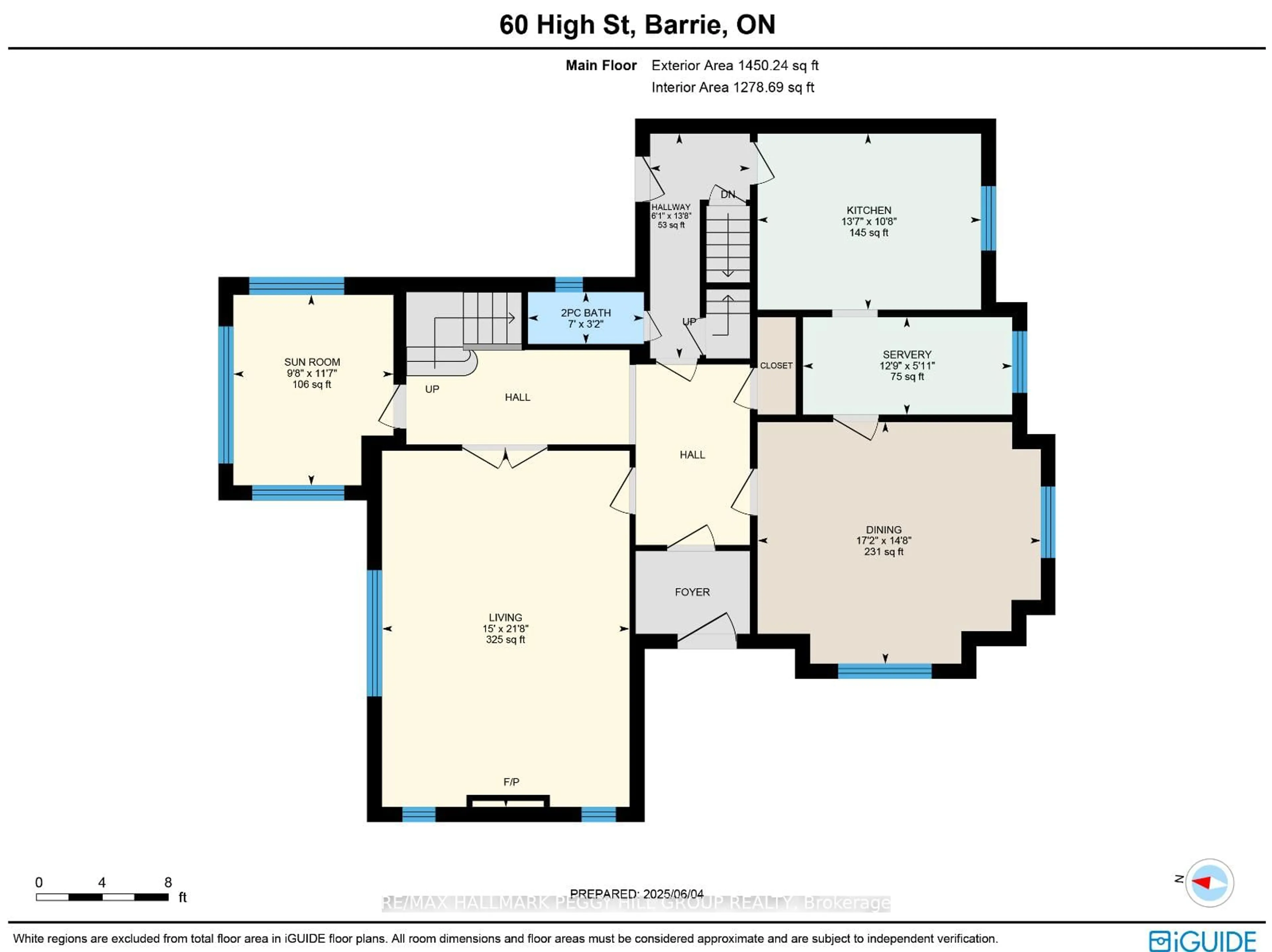Floor plan for 60 High St, Barrie Ontario L4N 1W4
