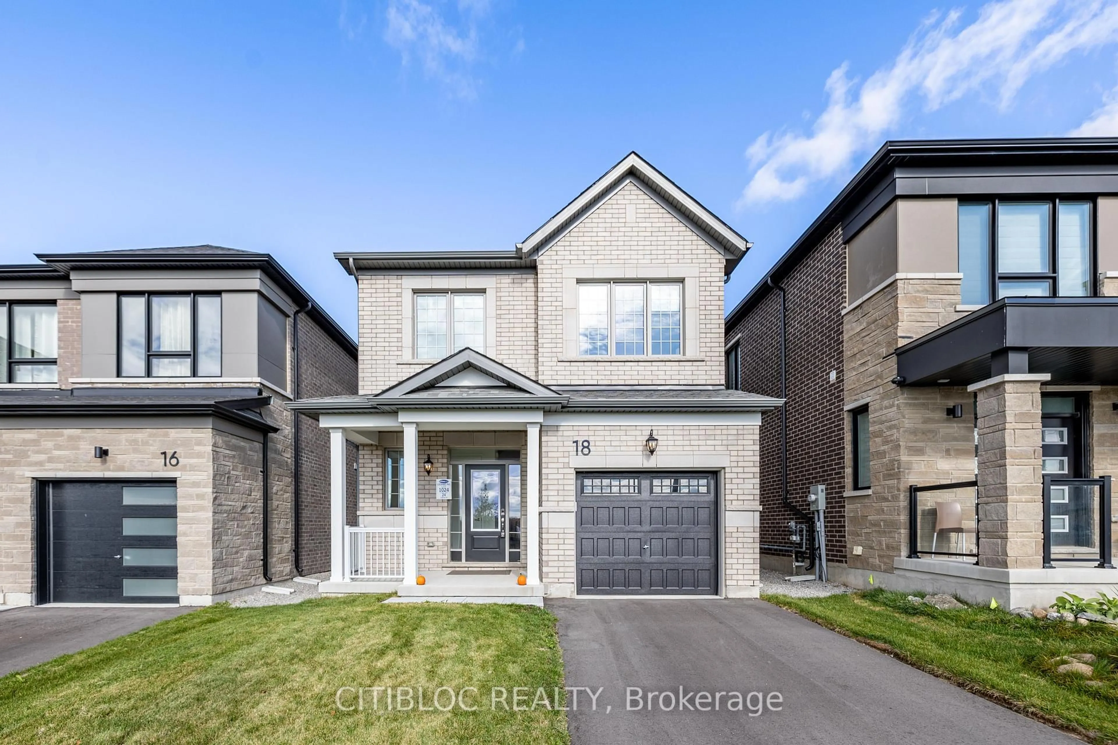 Home with brick exterior material, street for 18 McBride Tr, Barrie Ontario L9J 0Y9