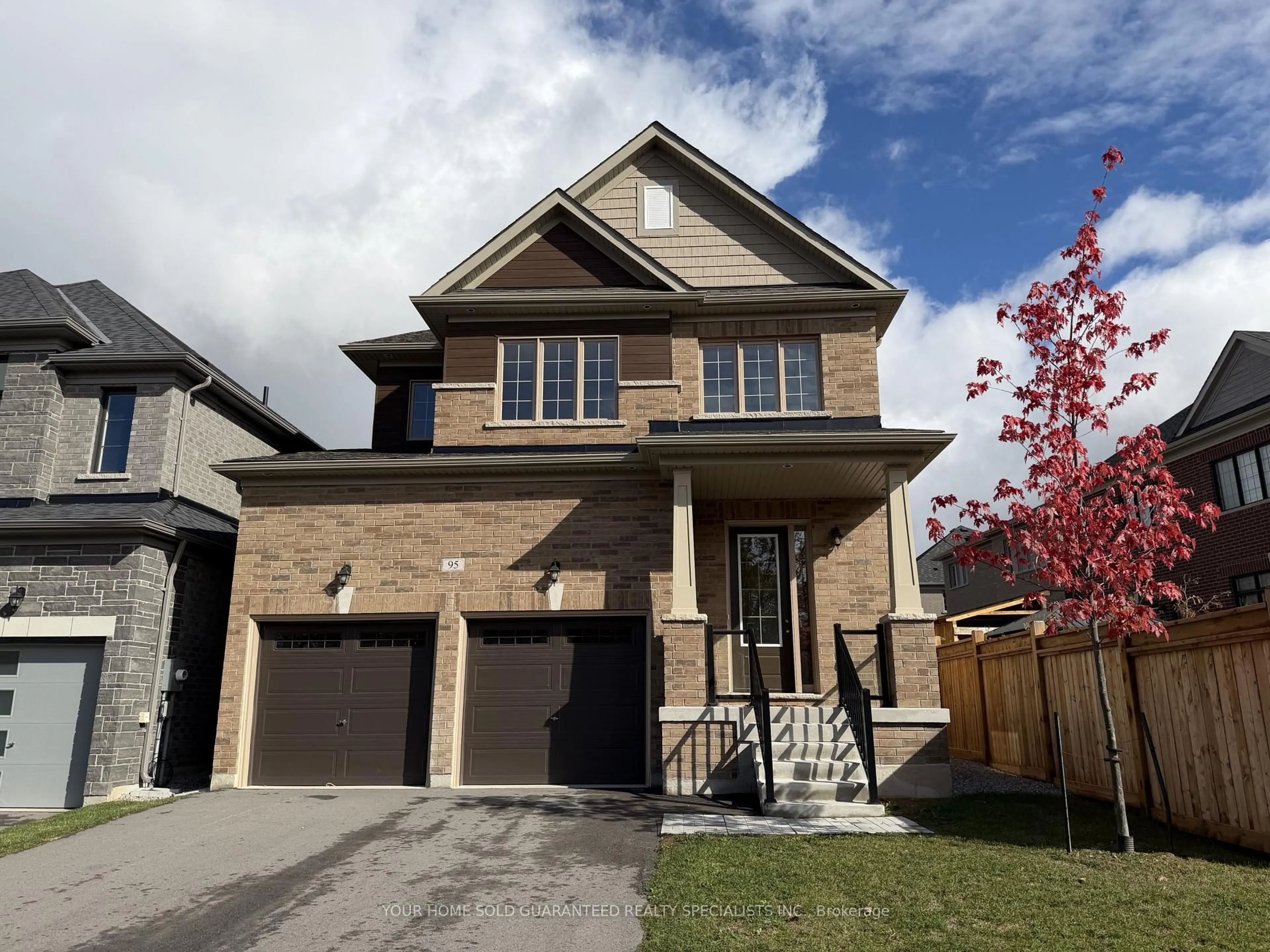 Home with brick exterior material, street for 95 Calypso Ave, Springwater Ontario L0L 1Y3