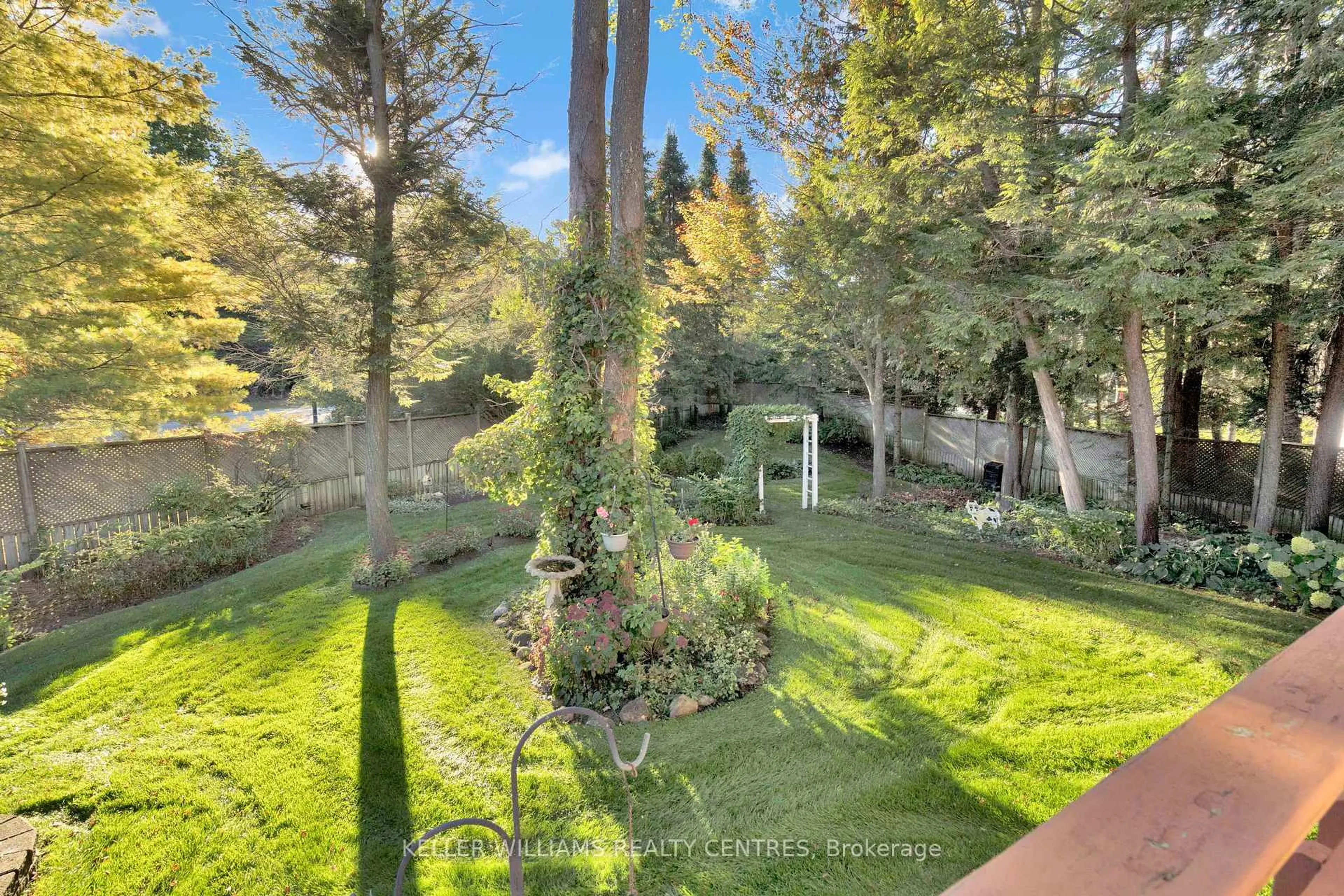 Patio, forest/trees view for 11 Birchmount Circ, Wasaga Beach Ontario L9Z 1H8