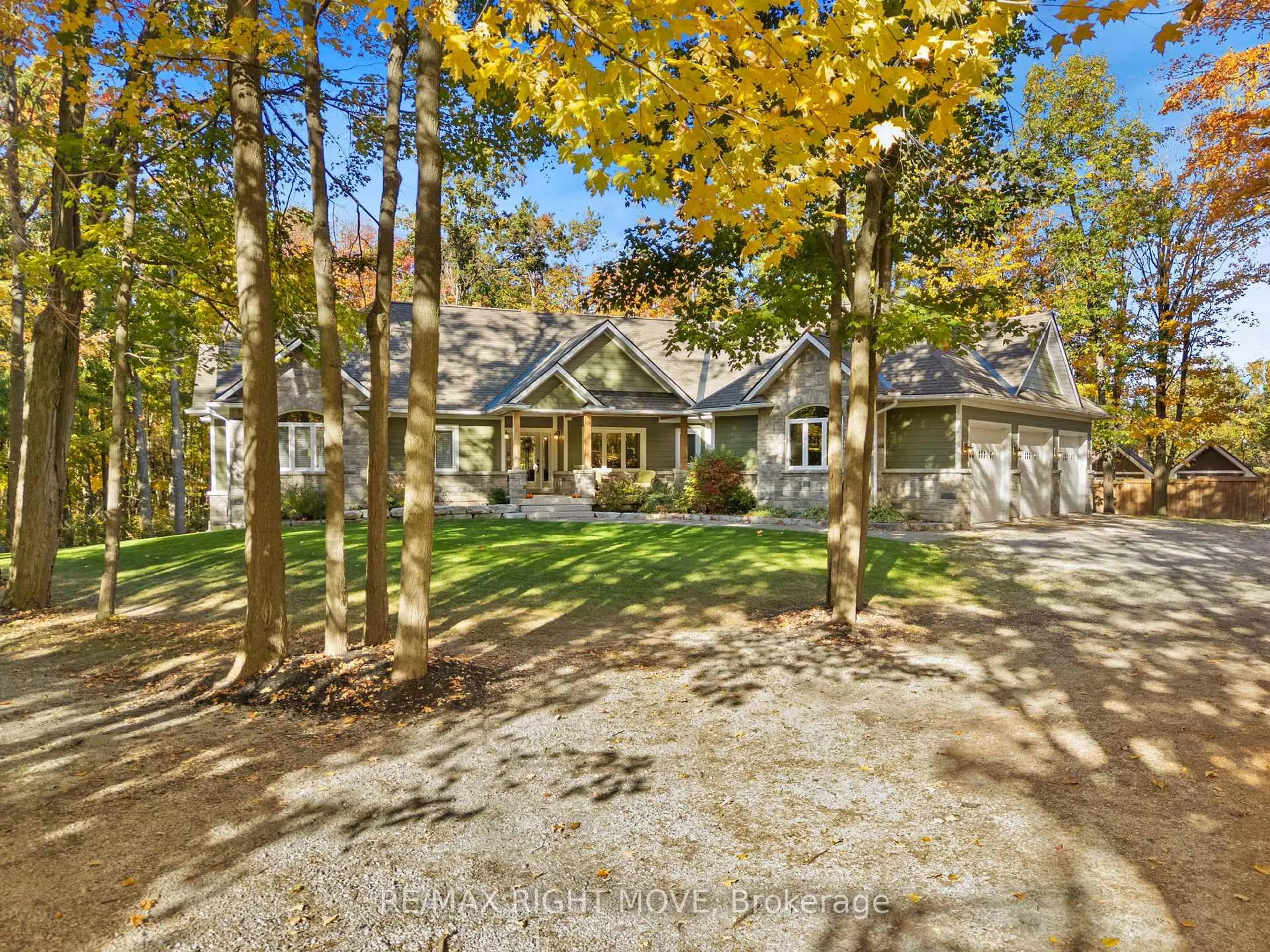 A pic from outside/outdoor area/front of a property/back of a property/a pic from drone, unknown for 143 Bass Line, Oro-Medonte Ontario L3V 0J9