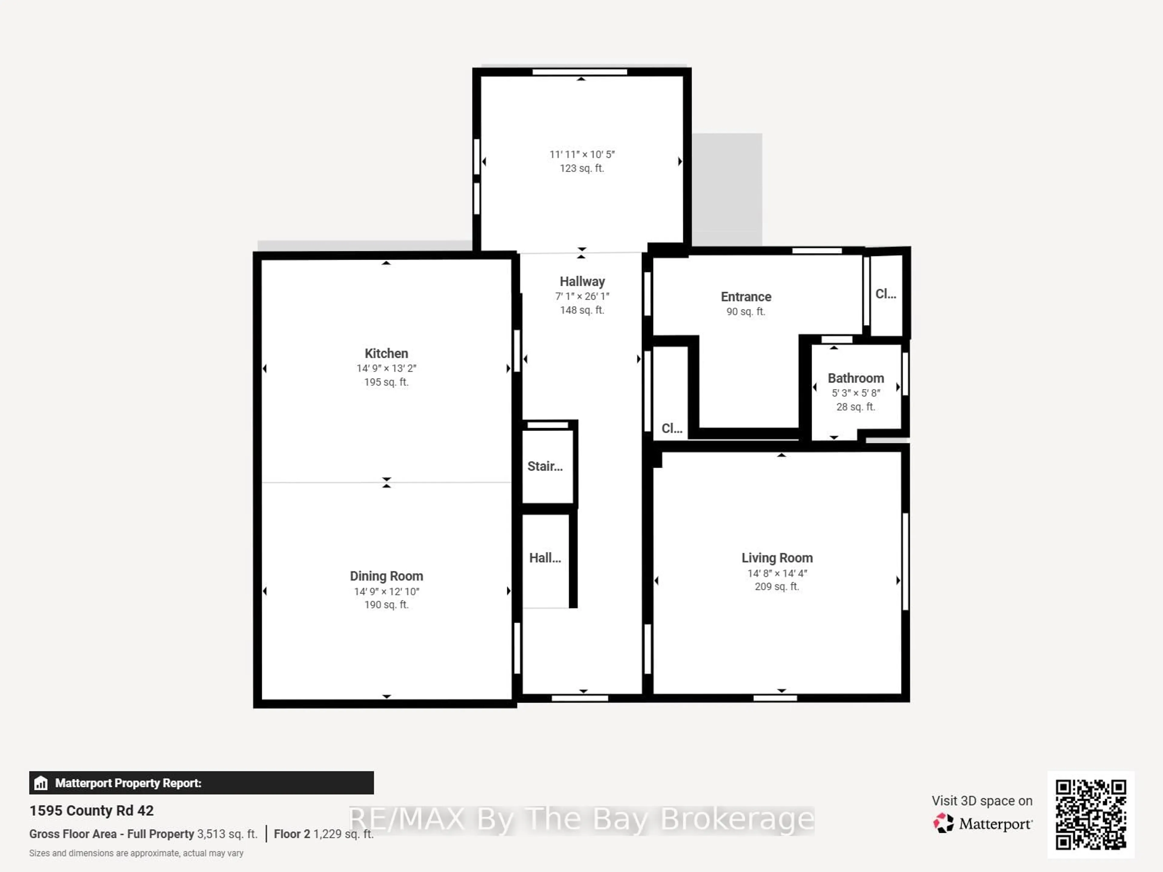 Floor plan for 1595 County 42 Rd, Clearview Ontario L0M 1S0