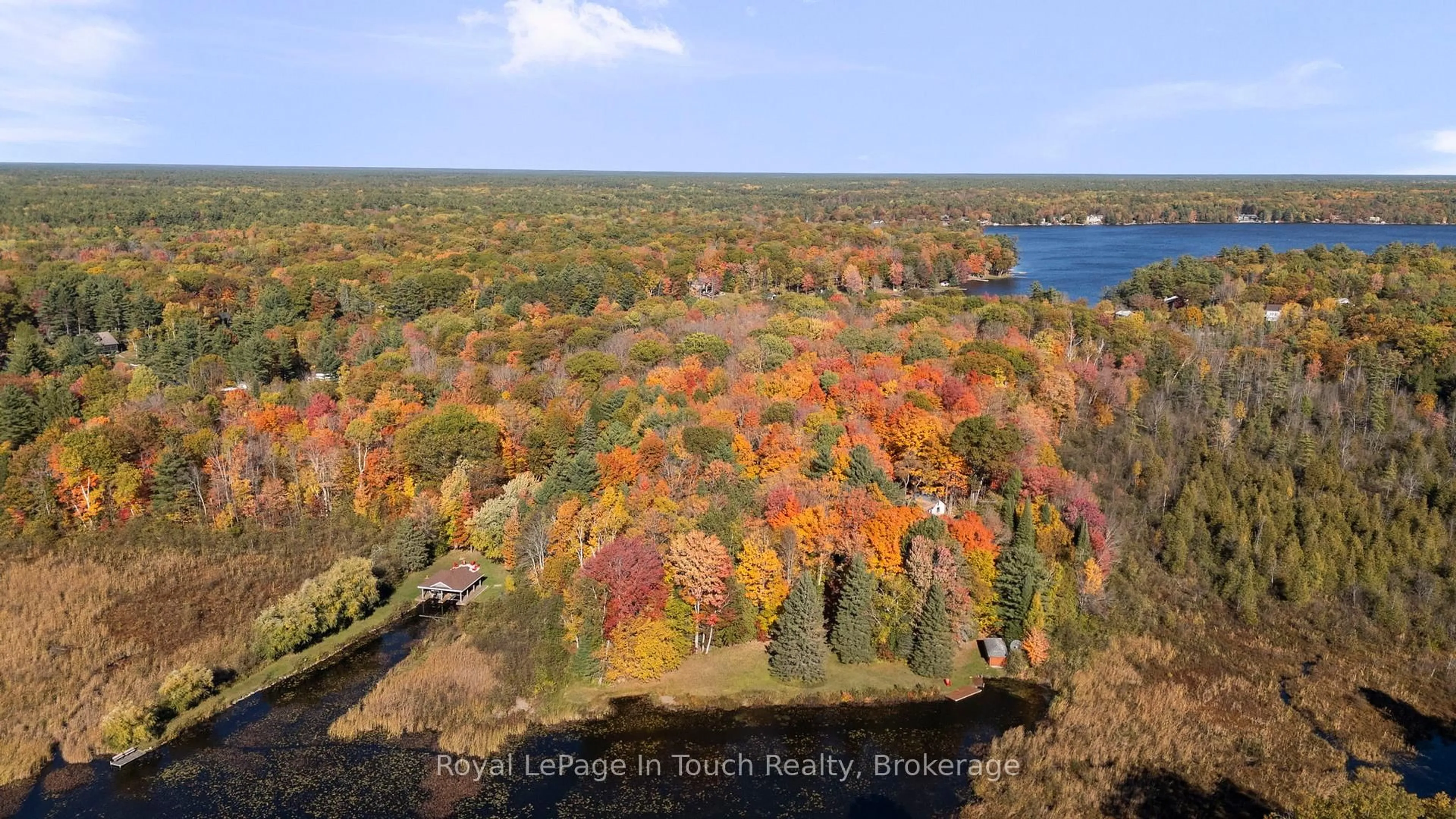 A pic from outside/outdoor area/front of a property/back of a property/a pic from drone, water/lake/river/ocean view for 1980 South Riverside Dr, Severn Ontario L0K 1E0