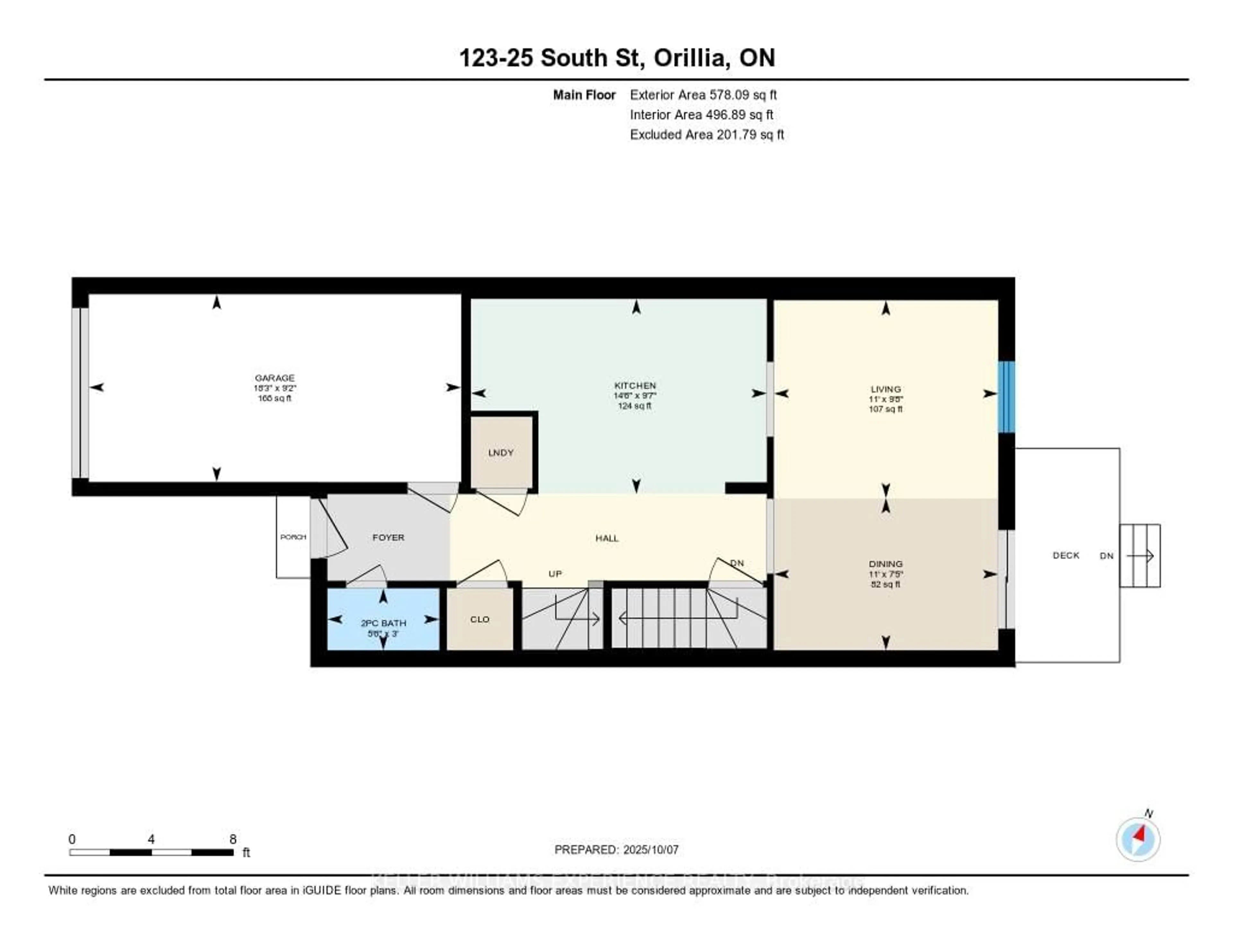 Floor plan for 25 South St #123, Orillia Ontario L3V 7M7