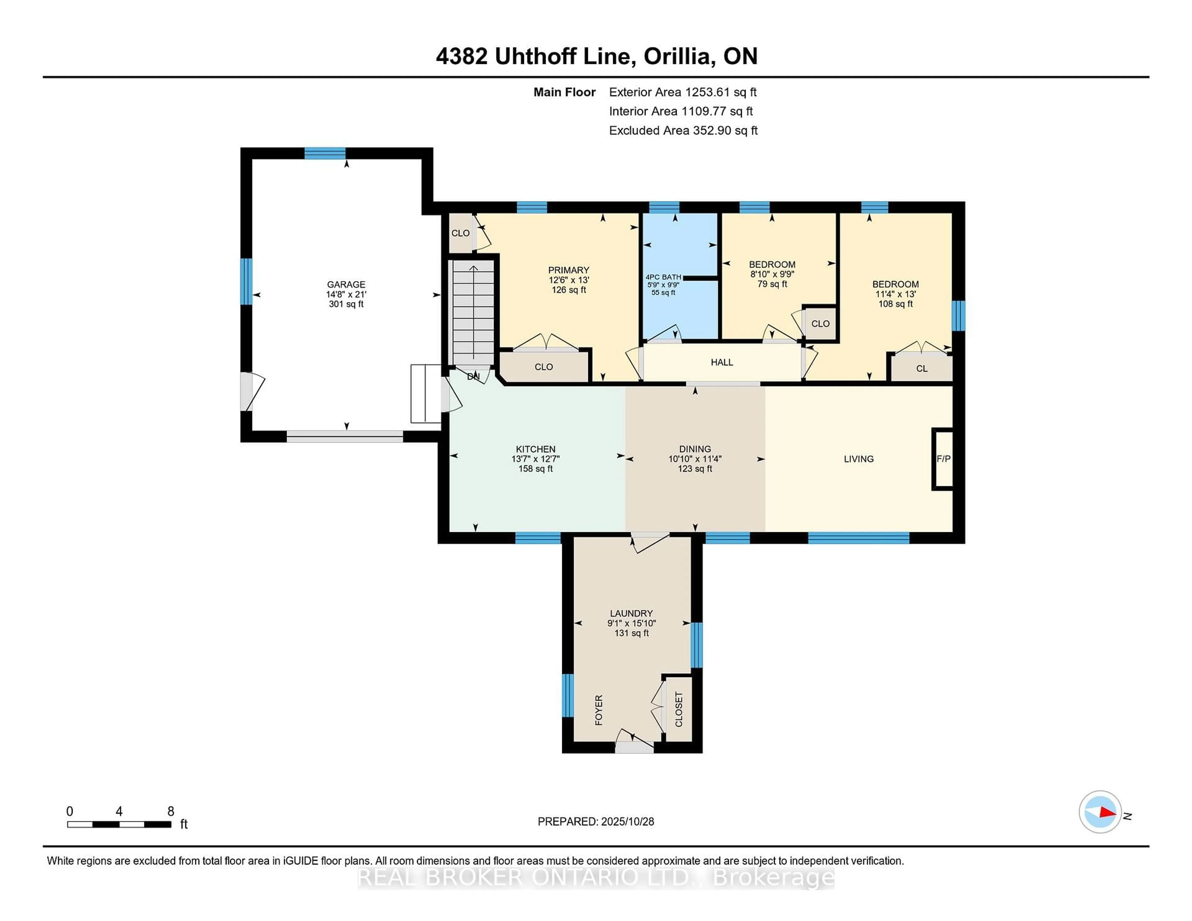 Floor plan for 4382 Uhthoff Line, Severn Ontario L3V 8B7