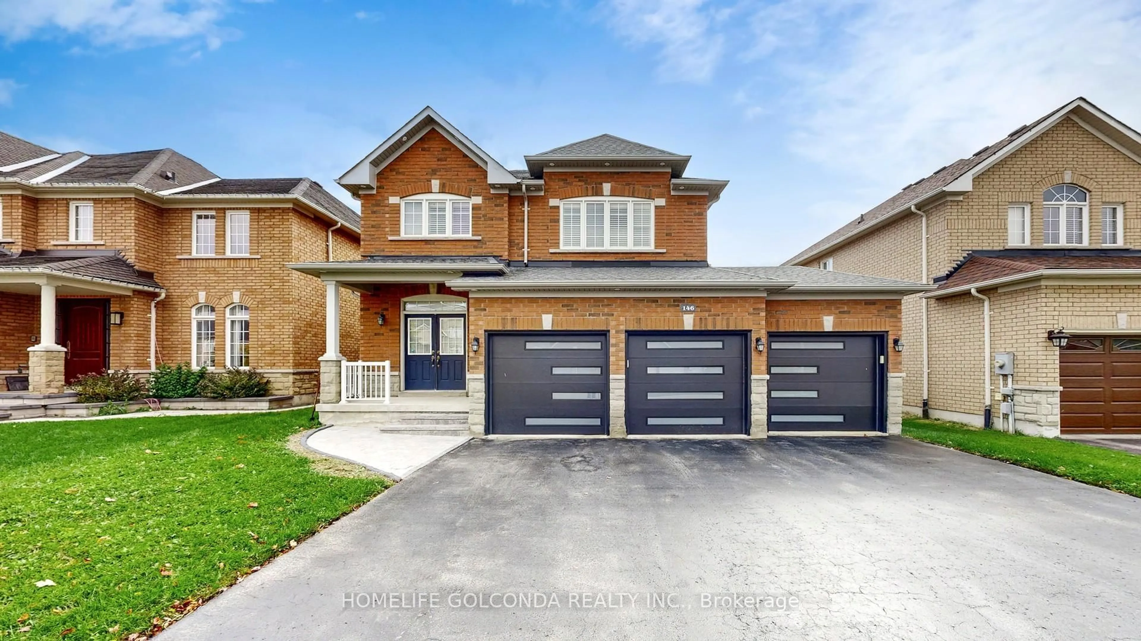 Home with brick exterior material, street for 146 SANDRINGHAM Dr, Barrie Ontario L4M 0C9