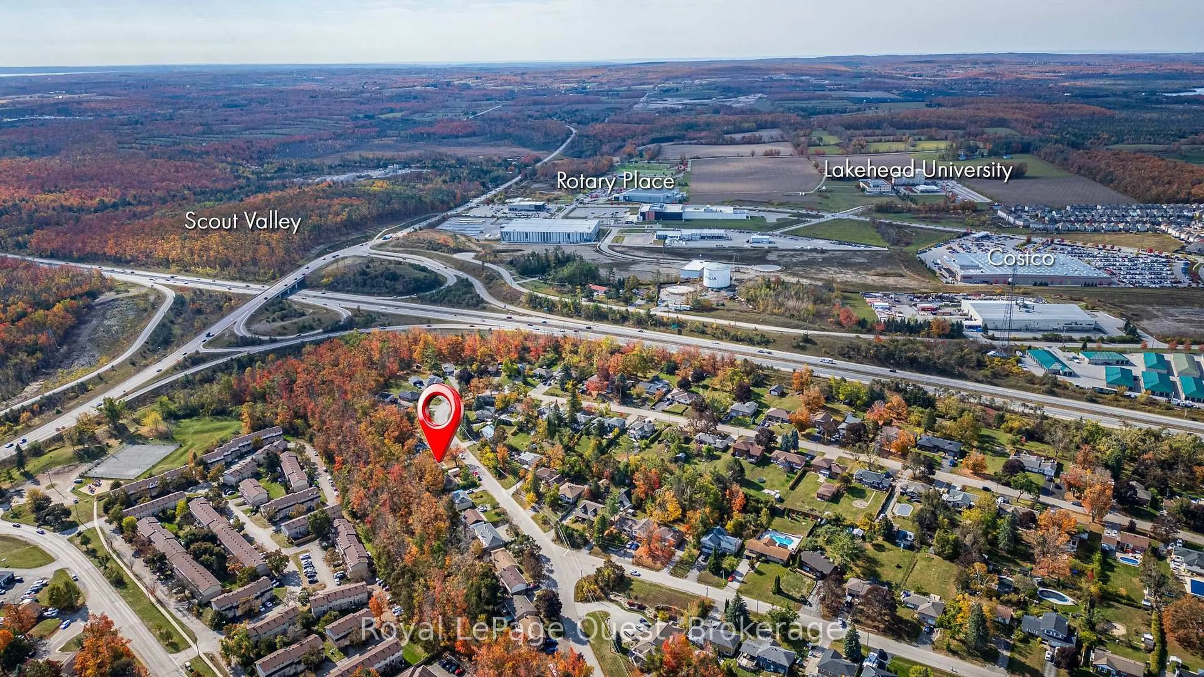 A pic from outside/outdoor area/front of a property/back of a property/a pic from drone, unknown for 15 Karen Cres, Orillia Ontario L3V 3H2