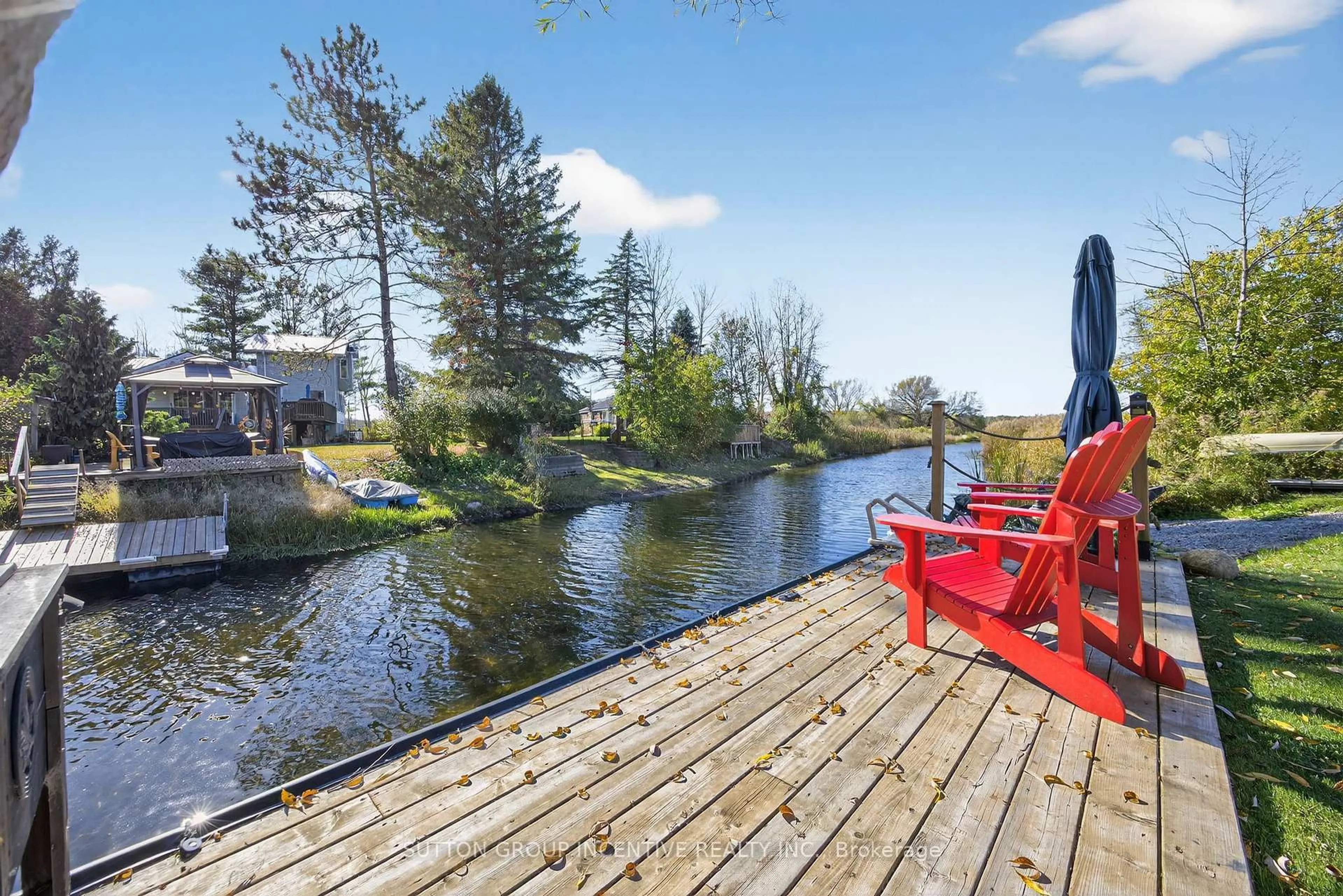 Patio, water/lake/river/ocean view for 15 Playfair Dr, Tay Ontario L0K 2C0