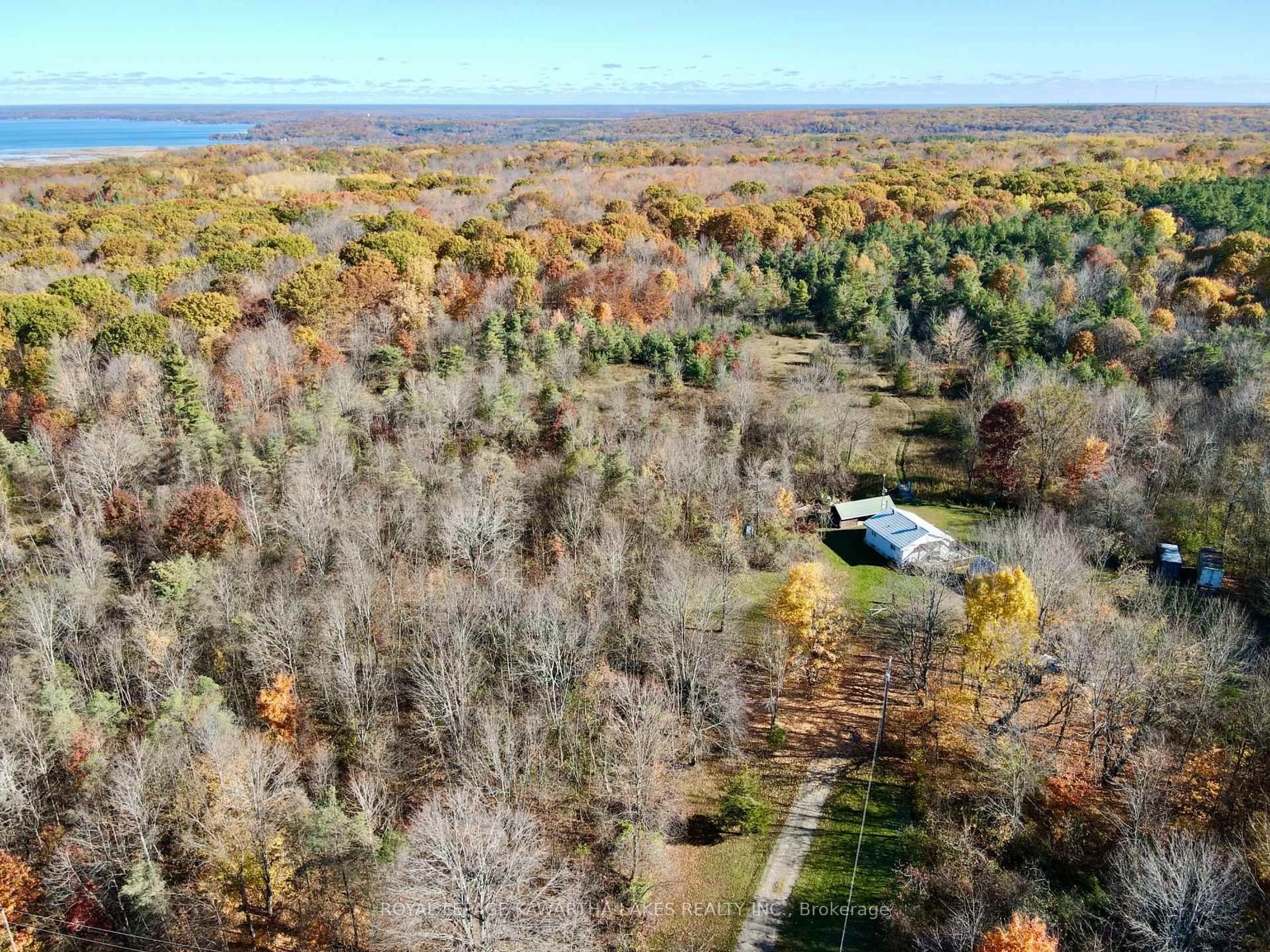 A pic from outside/outdoor area/front of a property/back of a property/a pic from drone, forest/trees view for 1721 Newton St, Tay Ontario L0K 1N0