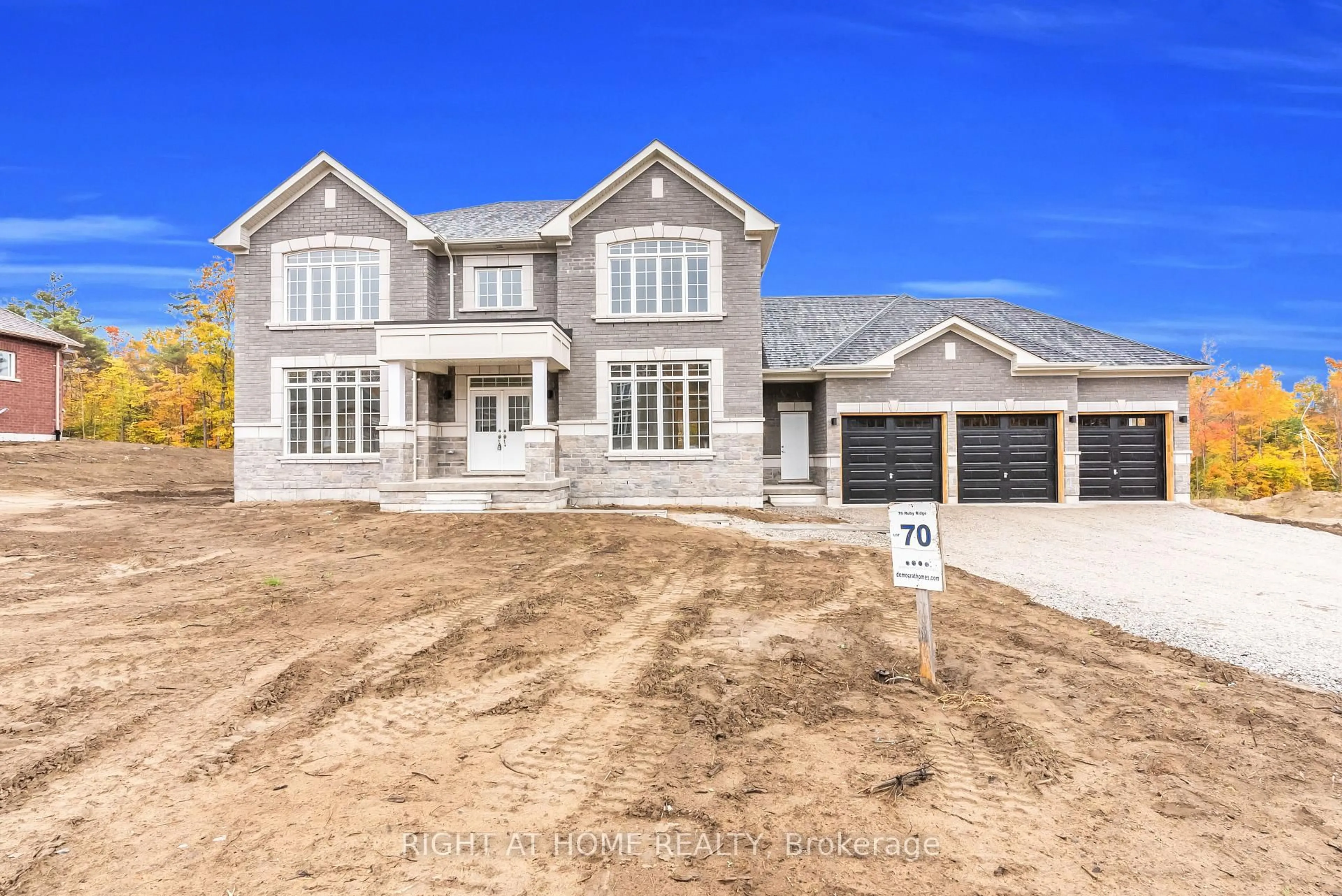 Home with brick exterior material, street for 76 Ruby Rdge, Oro-Medonte Ontario L0L 2E0