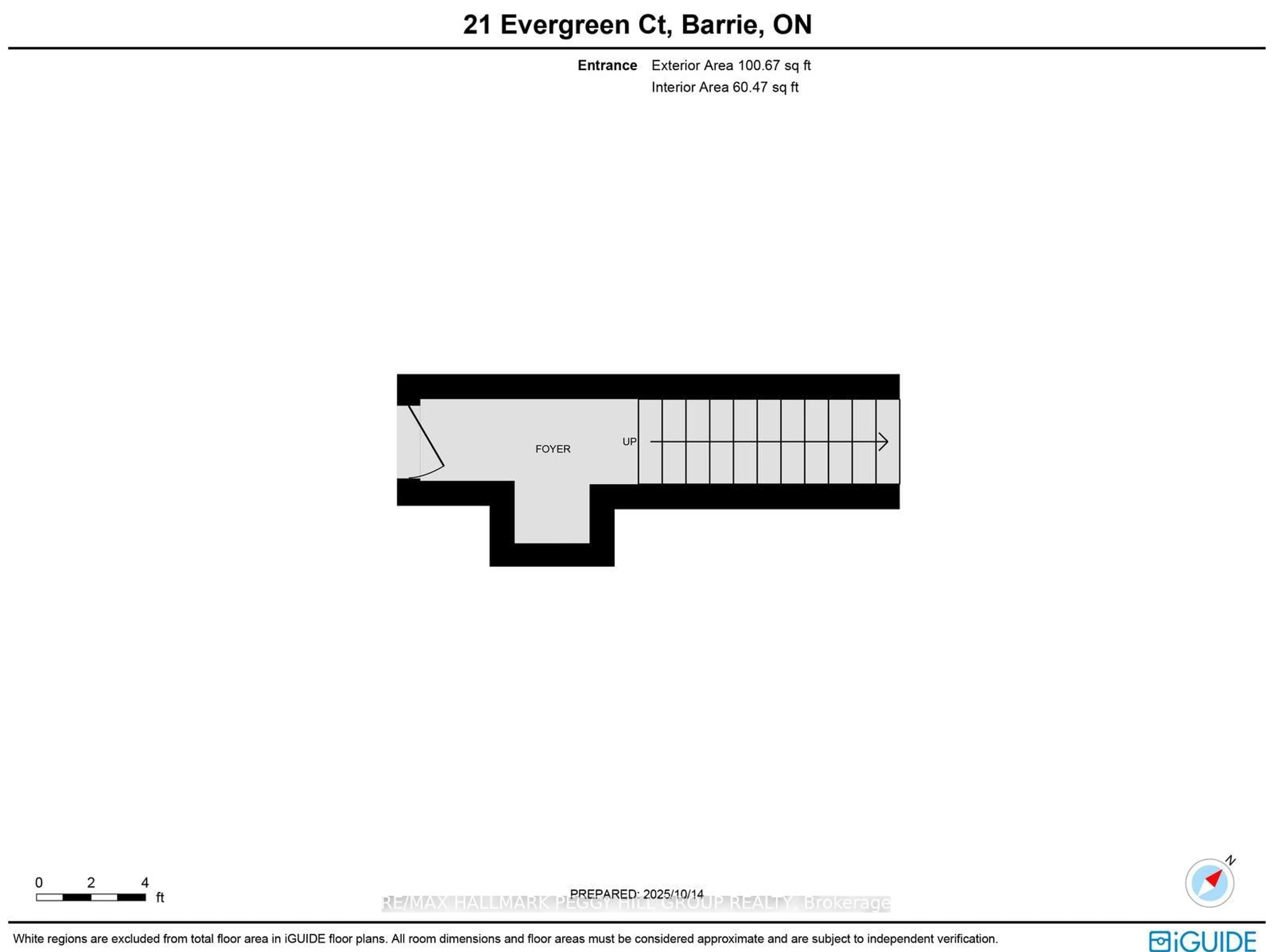 Floor plan for 21 Evergreen Crt #7, Barrie Ontario L4N 6W8