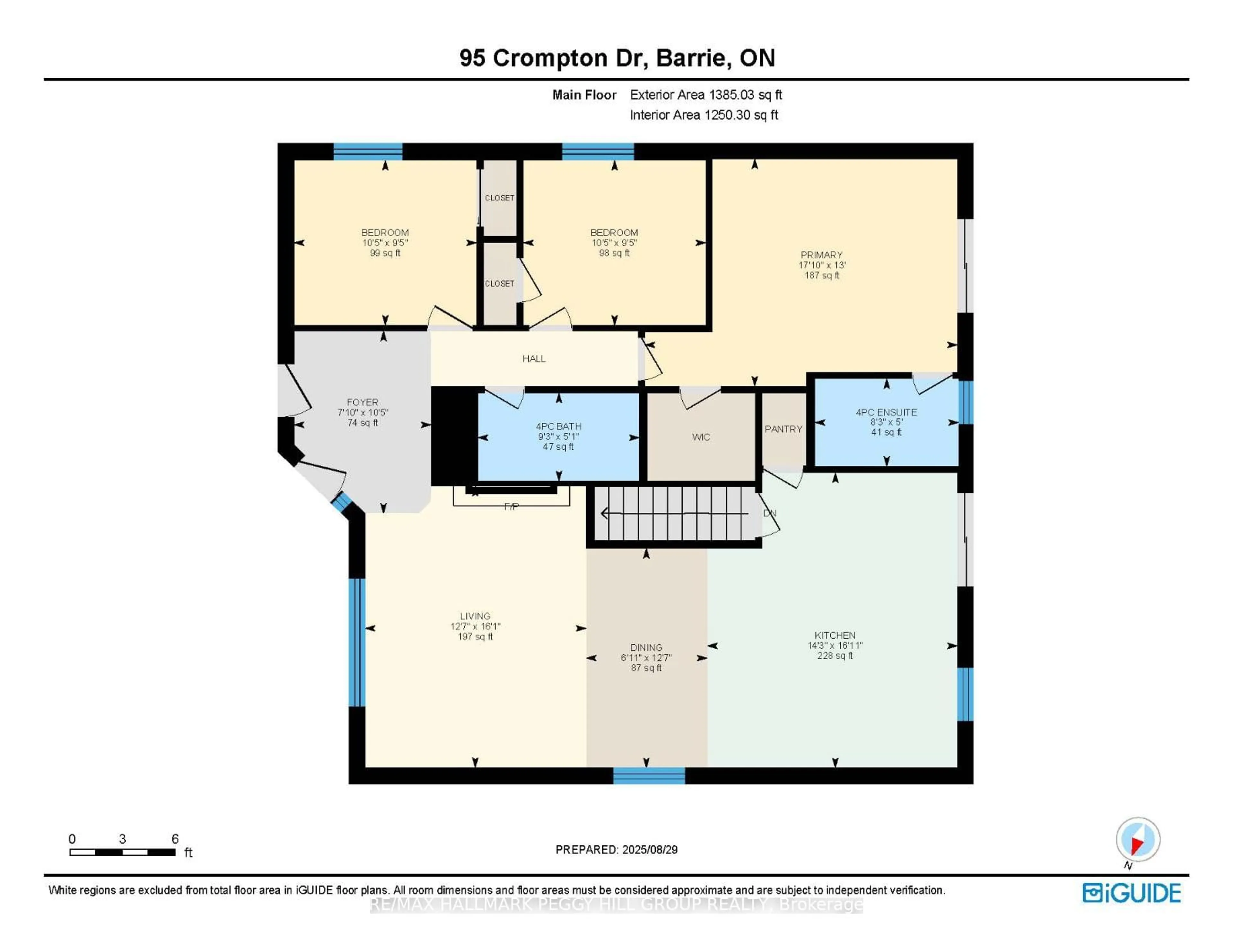 Floor plan for 95 Crompton Dr, Barrie Ontario L4M 6P1