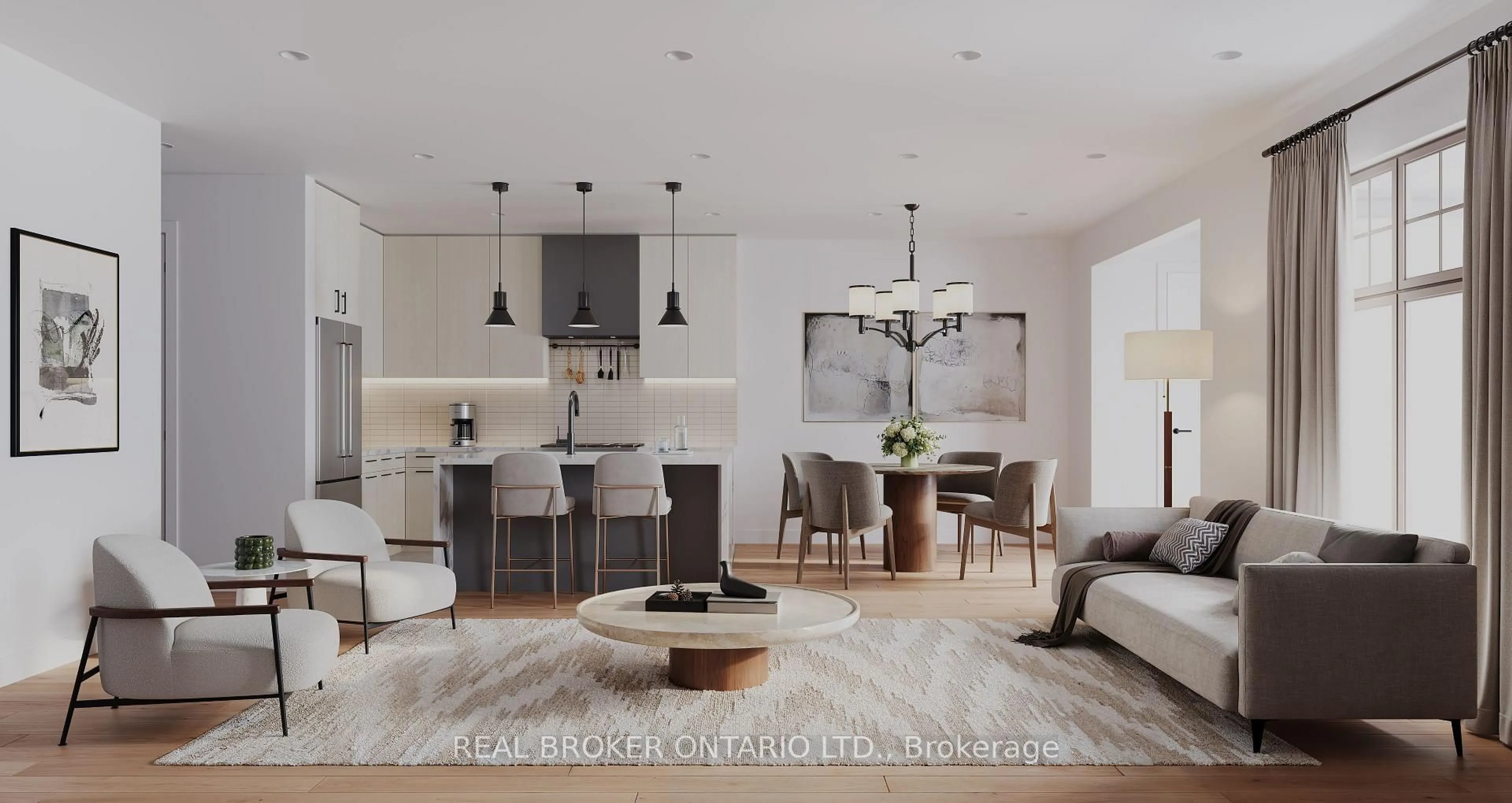 Open concept kitchen, unknown for 38 Pleasant Bay Lane, Wasaga Beach Ontario L9Z 0S4