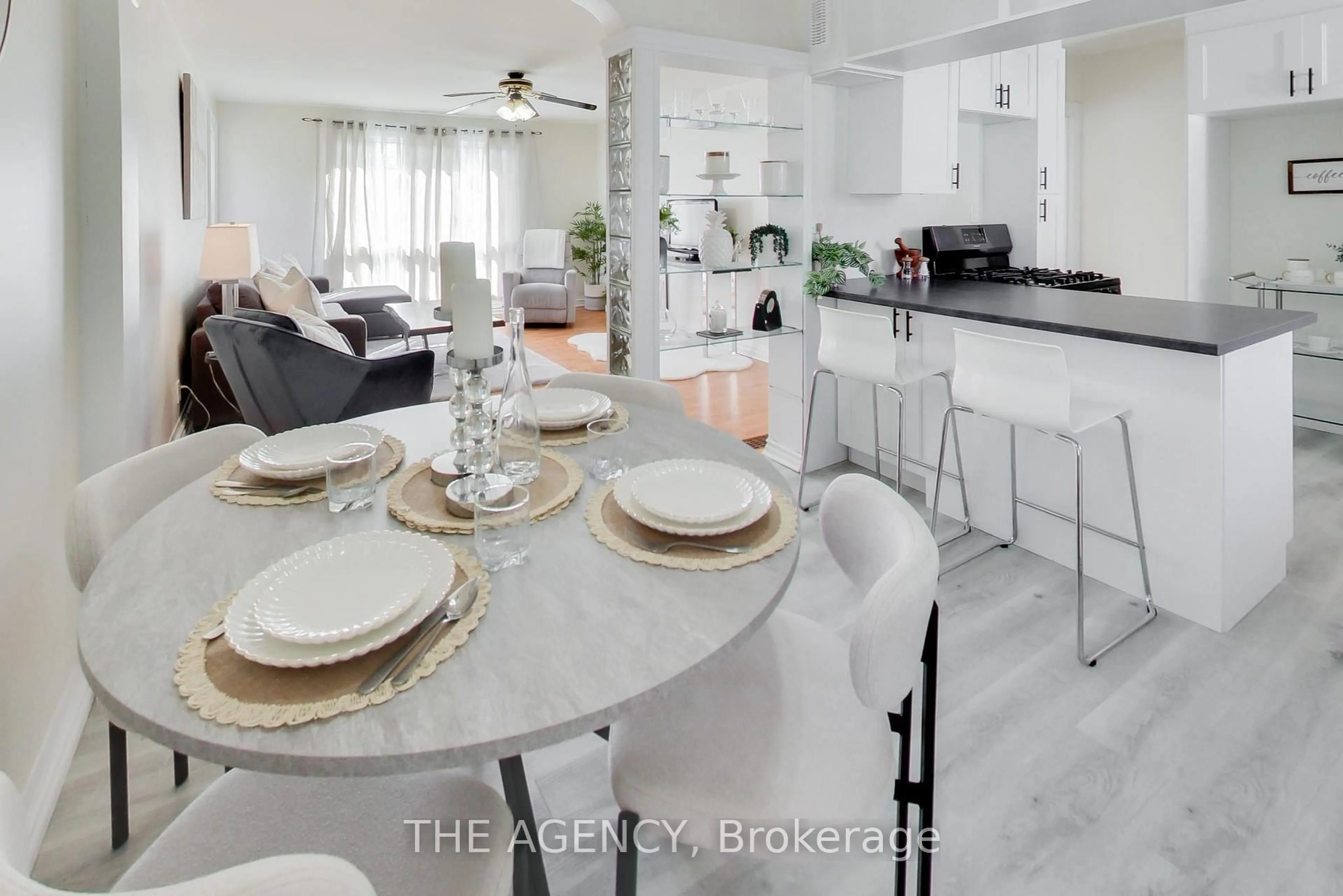 Open concept kitchen, ceramic/tile floor for 20 Rose Ave, Orillia Ontario L3V 2N5