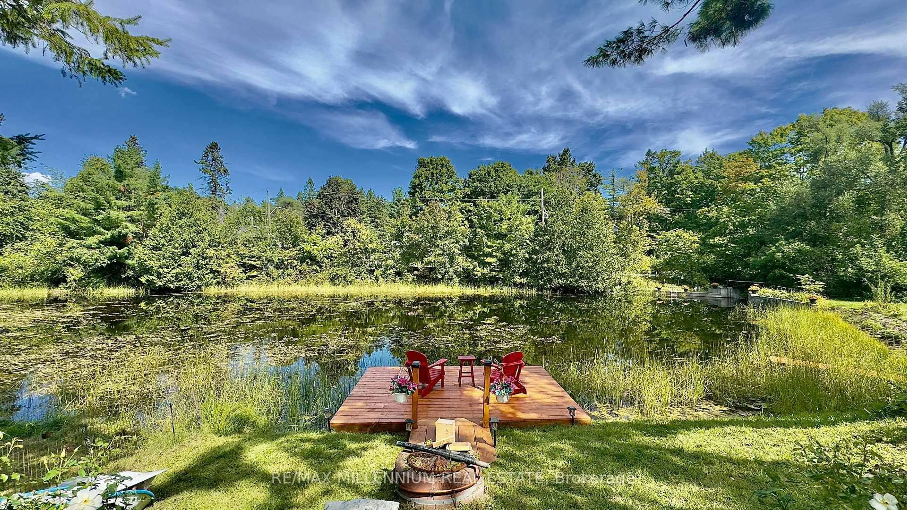 Patio, water/lake/river/ocean view for 3741 Cedar Rapids Dr, Severn Ontario L3V 6H2