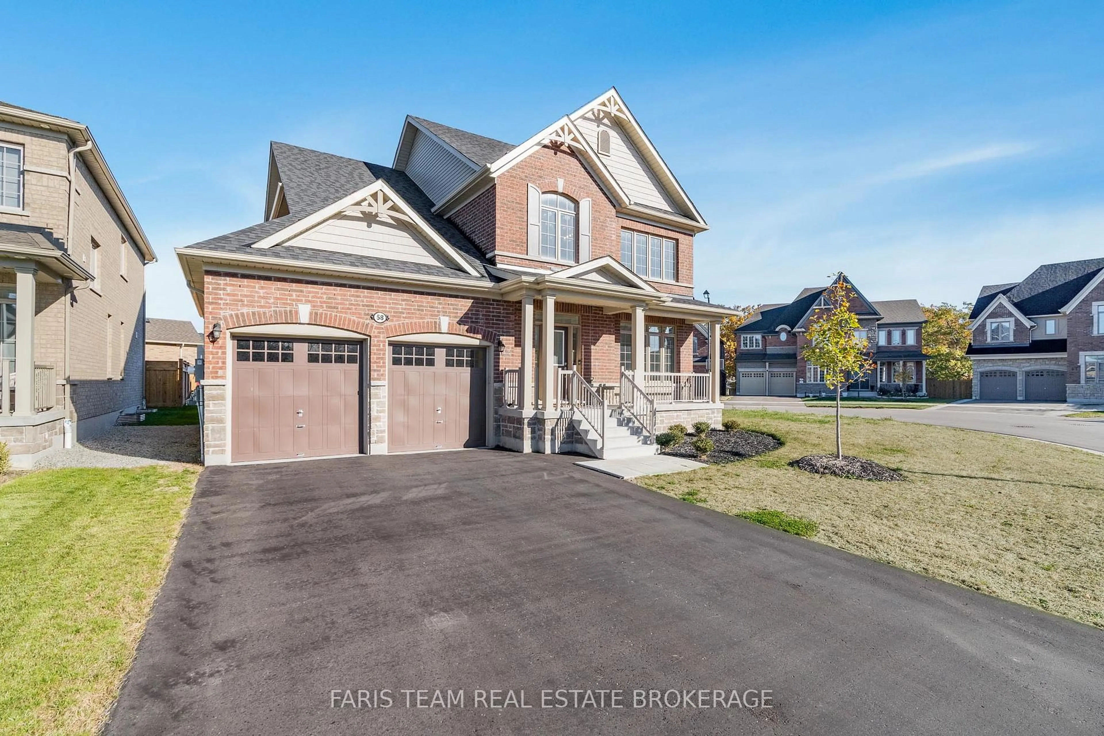 Home with brick exterior material, street for 58 Sanford Circ, Springwater Ontario L9X 2A9