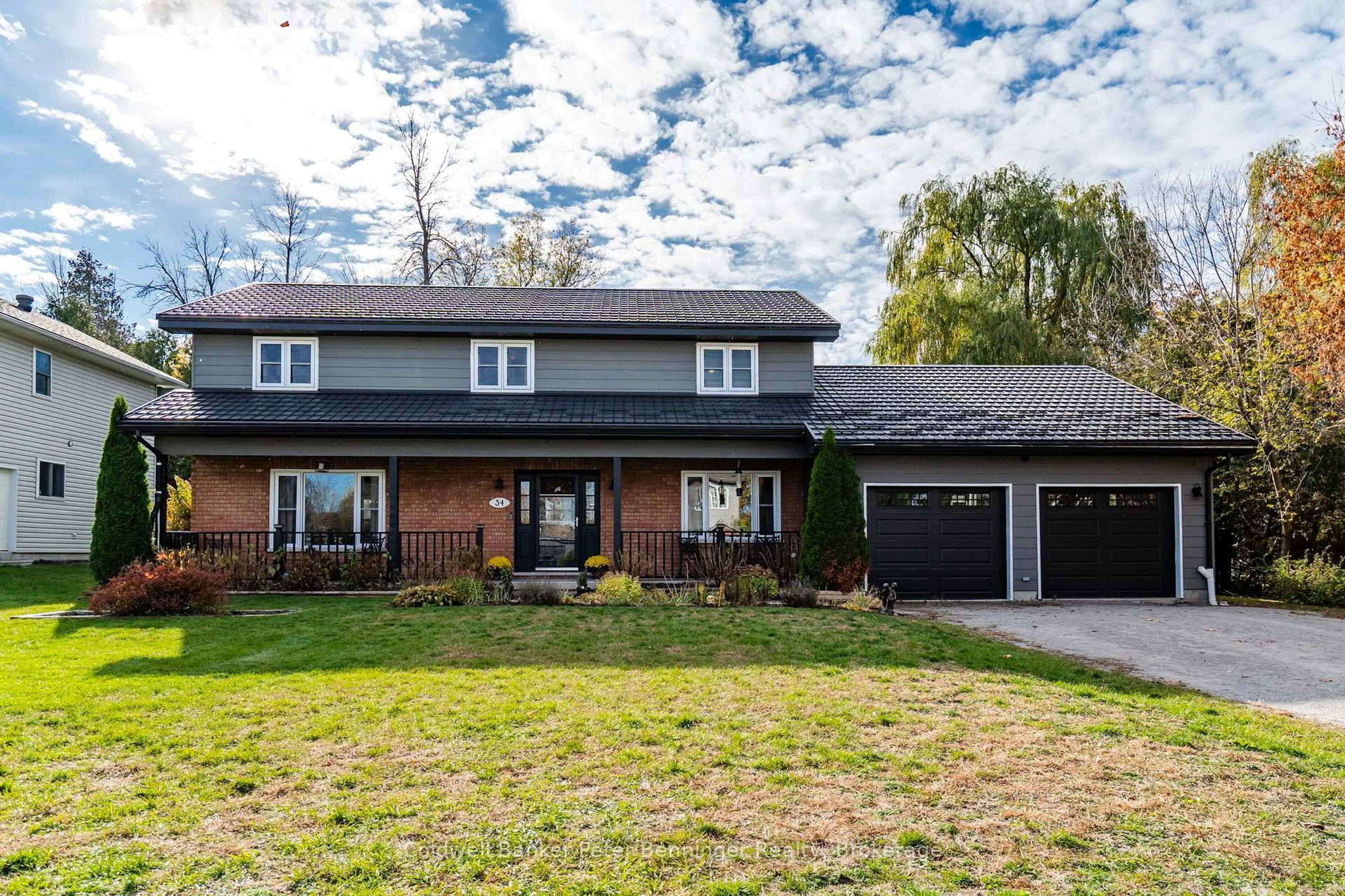 Home with brick exterior material, street for 34 Ash St, Tay Ontario L0K 2C0