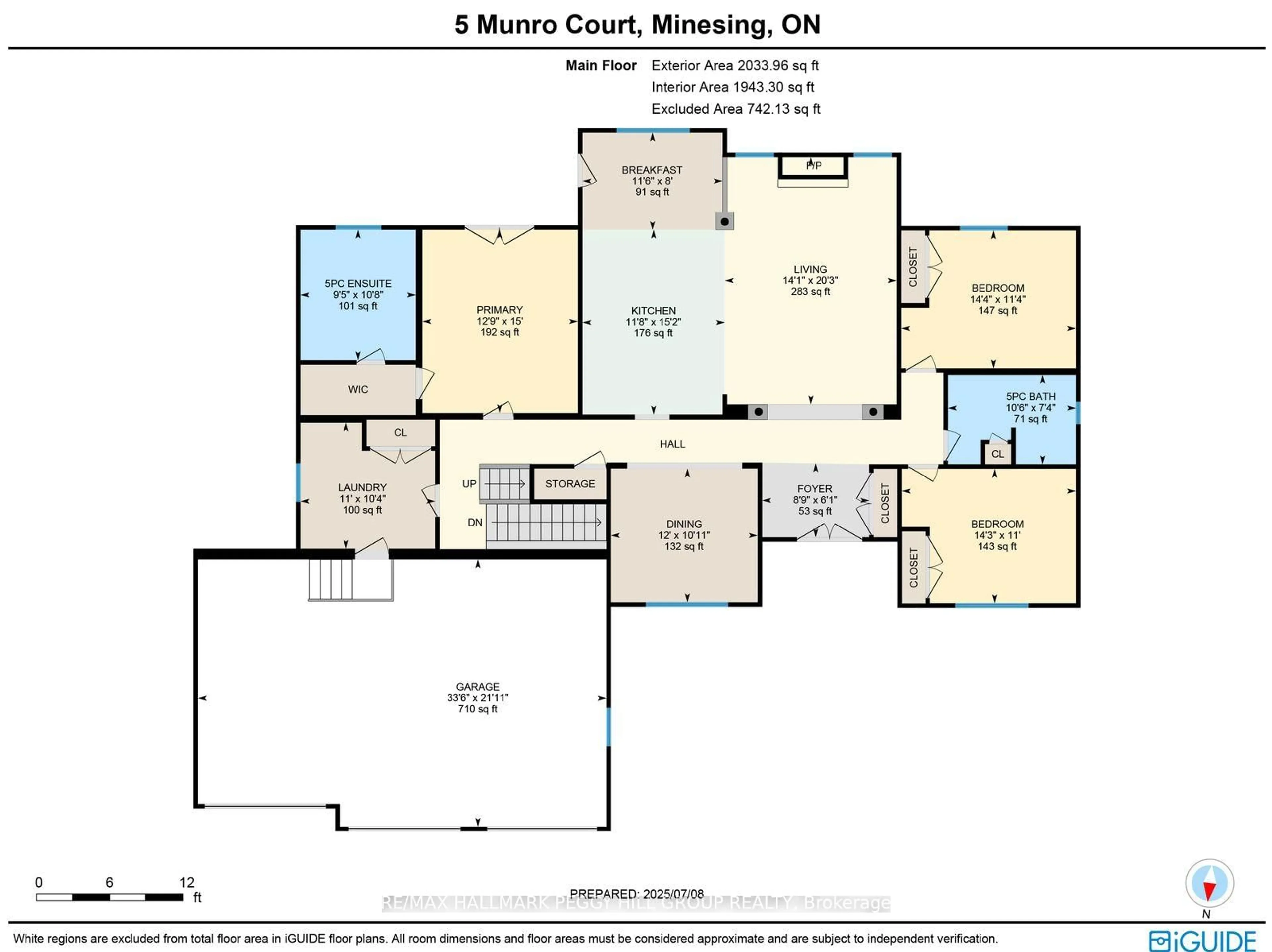 Floor plan for 5 Munro Crt, Springwater Ontario L9X 0H6