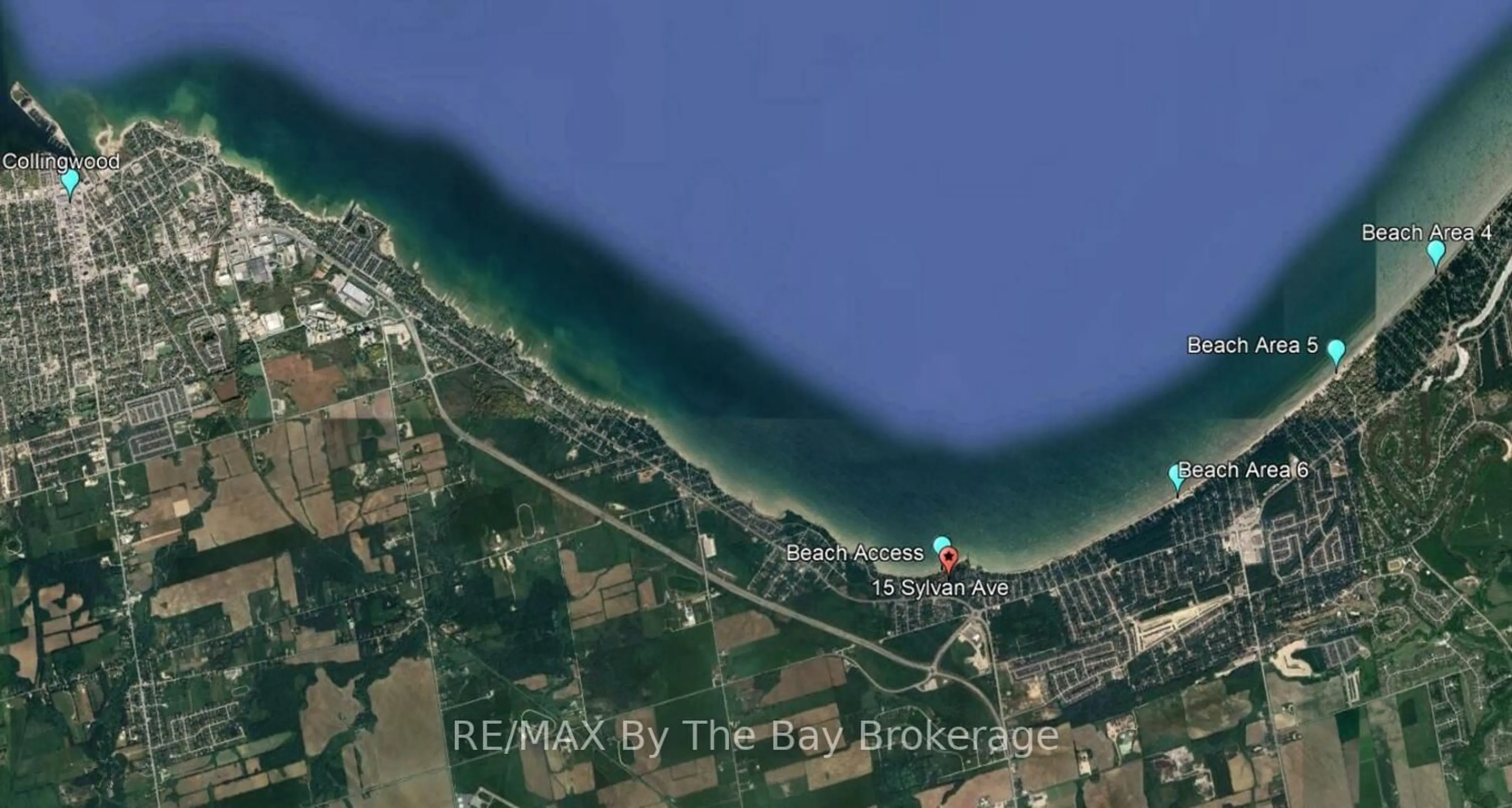 Picture of a map for 15 Sylvan Ave, Wasaga Beach Ontario L9Z 1T3