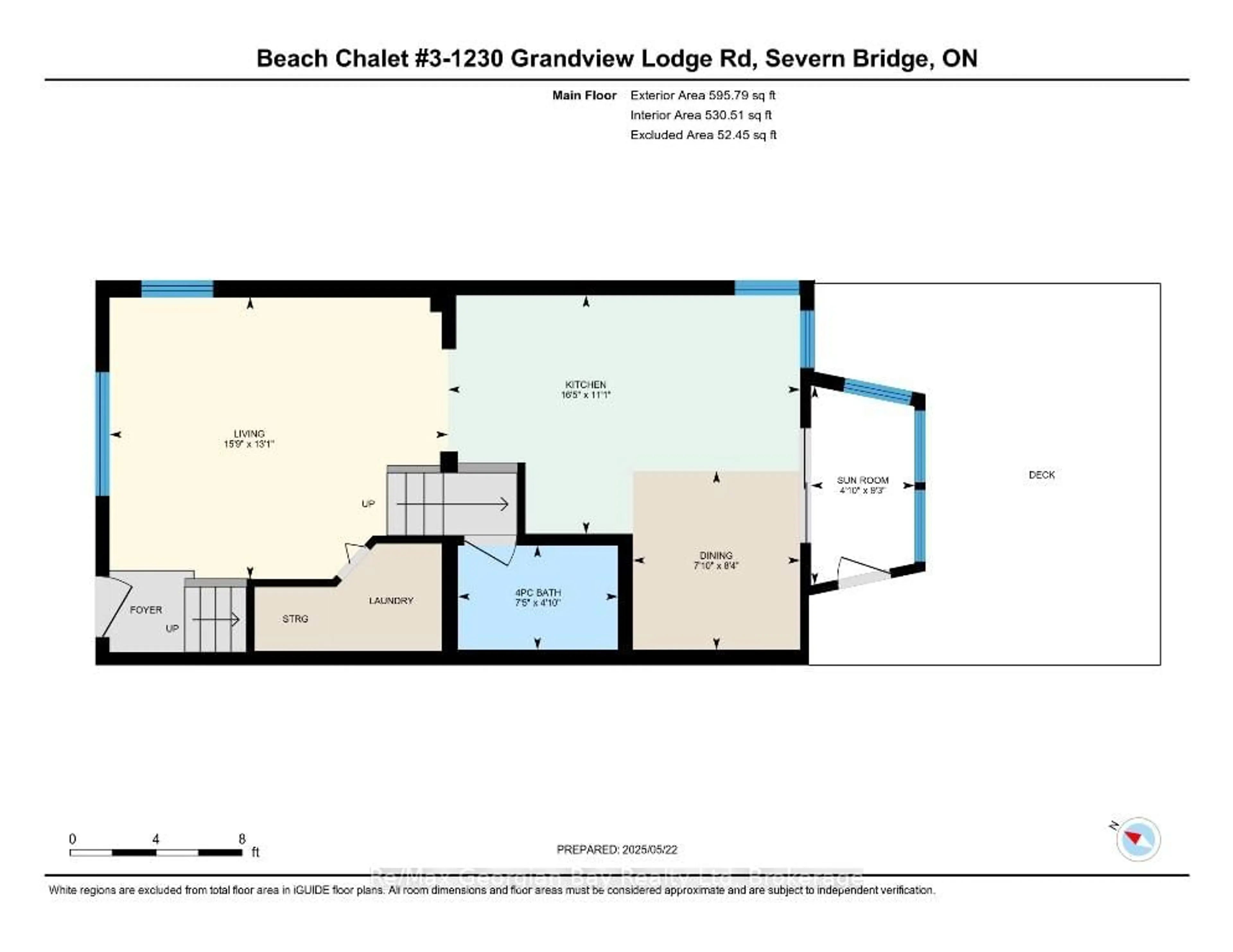 Floor plan for 1230 GRANDVIEW LODGE Rd #Beach Chalet #3, Severn Ontario P0E 1N0