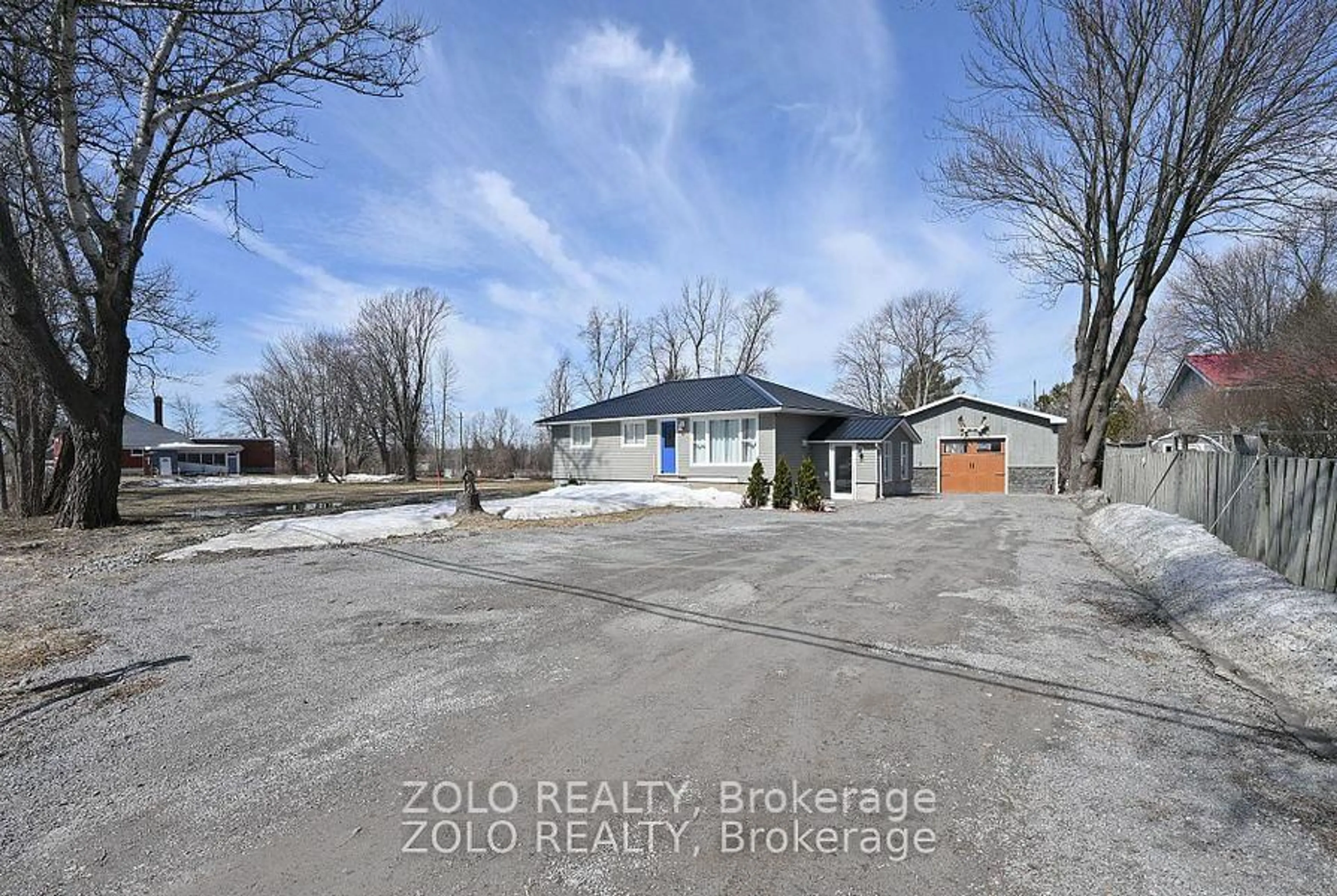 A pic from outside/outdoor area/front of a property/back of a property/a pic from drone, street for 5653 Highway 12 Highway, Ramara Ontario L3V 6H7