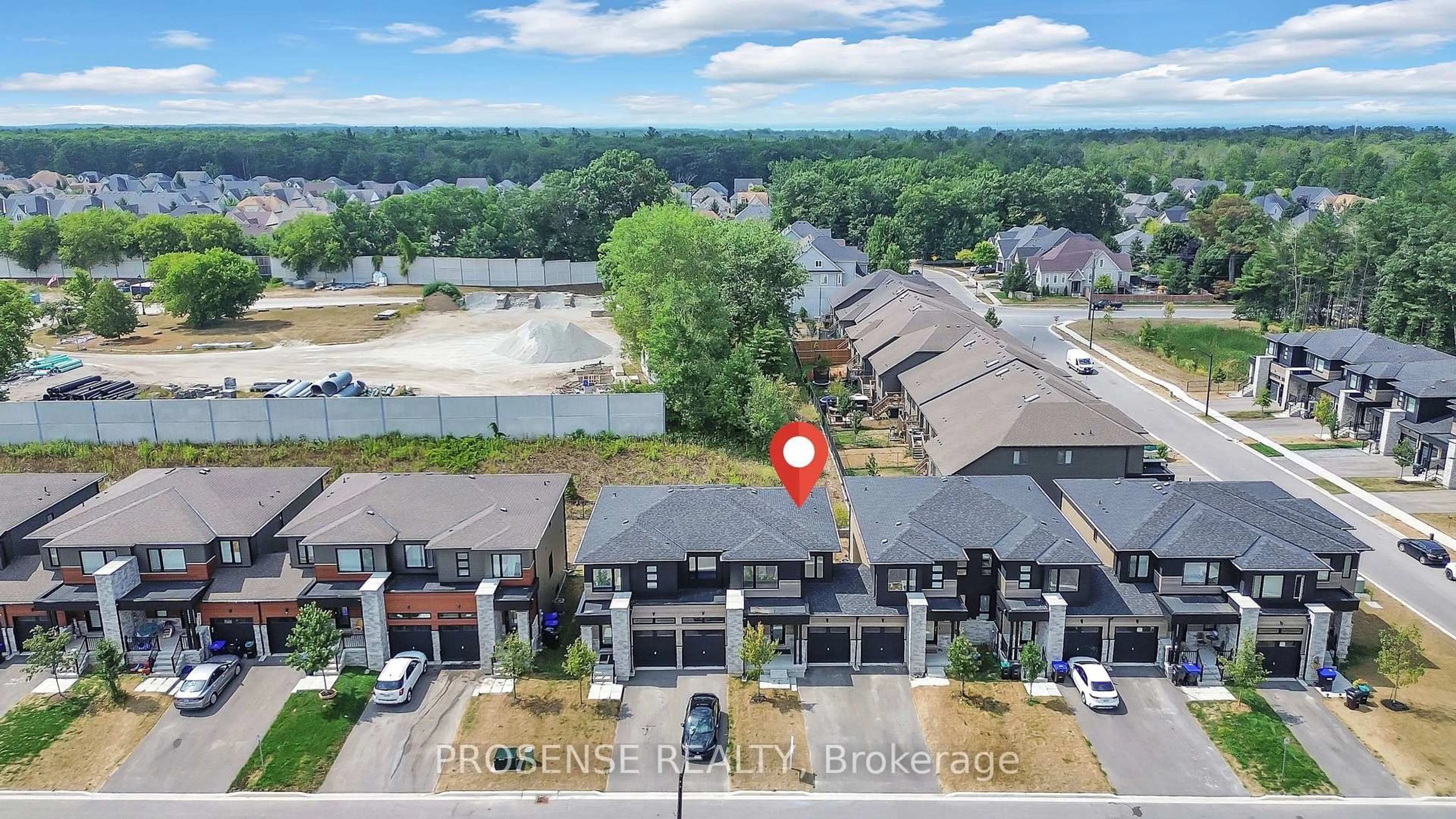 A pic from outside/outdoor area/front of a property/back of a property/a pic from drone, water/lake/river/ocean view for 47 Eberhardt Dr, Wasaga Beach Ontario L9Z 0K5