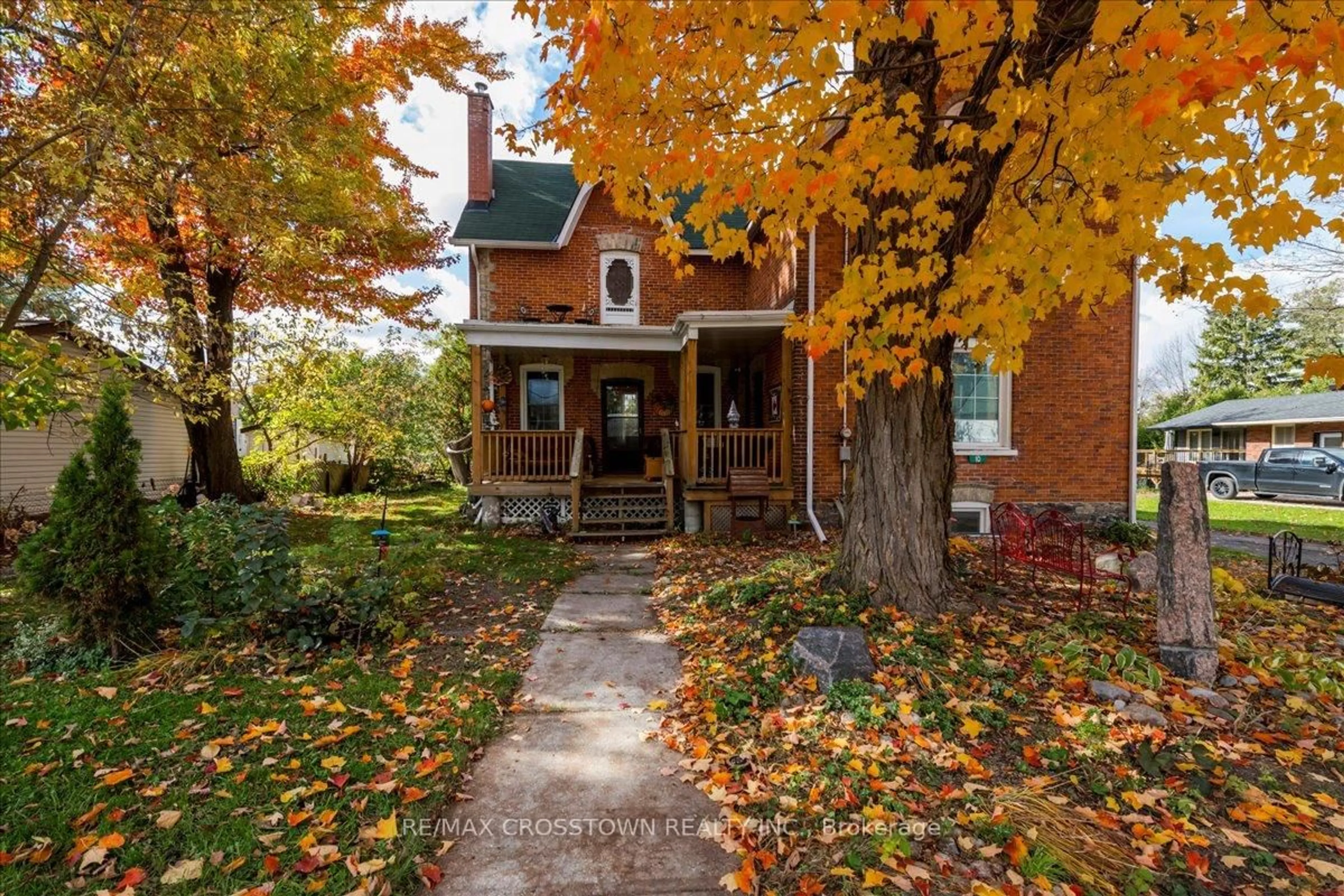 Home with brick exterior material, street for 10 Eplett St, Severn Ontario L0K 1E0