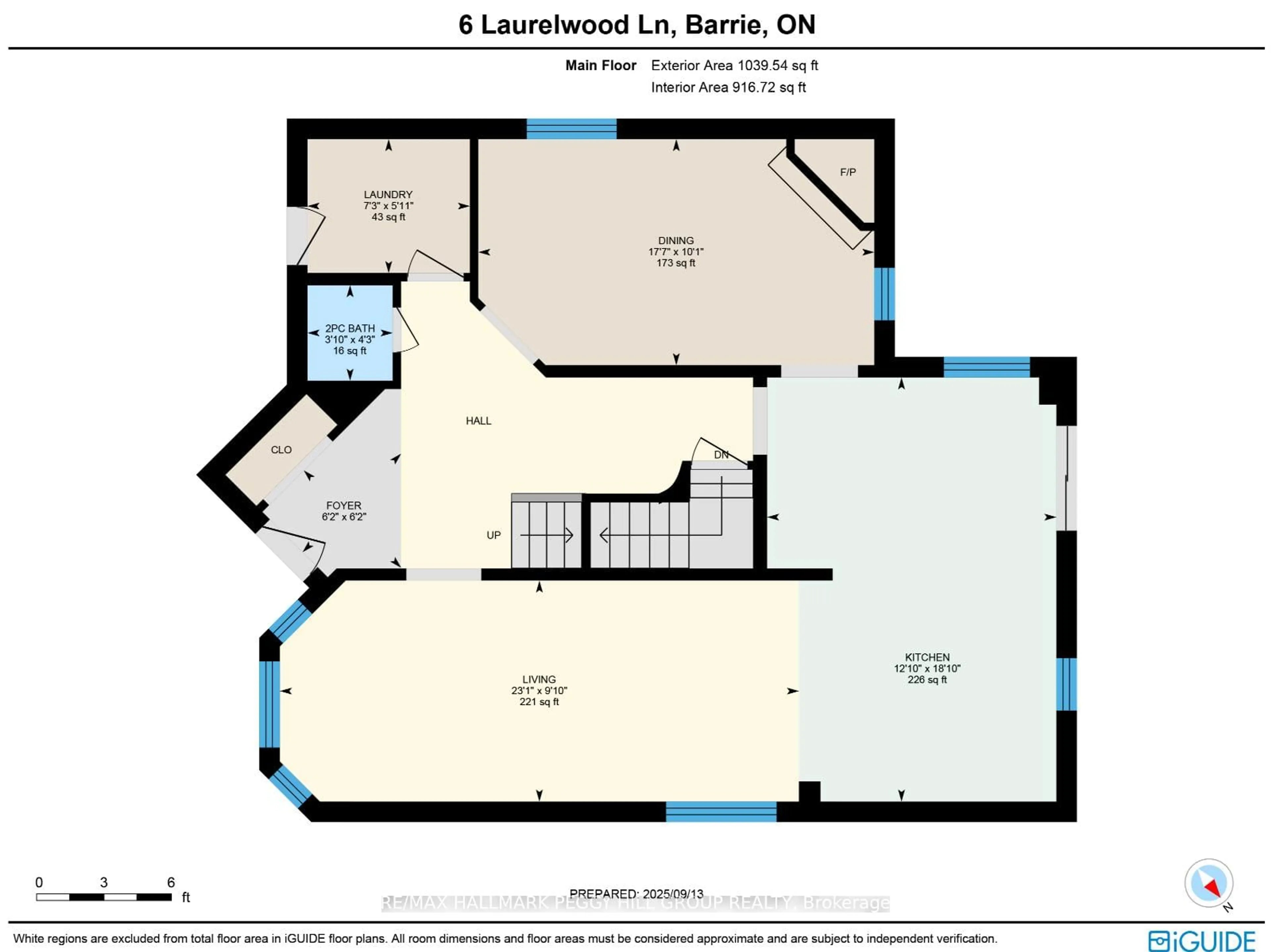 Floor plan for 6 Laurelwood Lane, Barrie Ontario L4N 0Z8