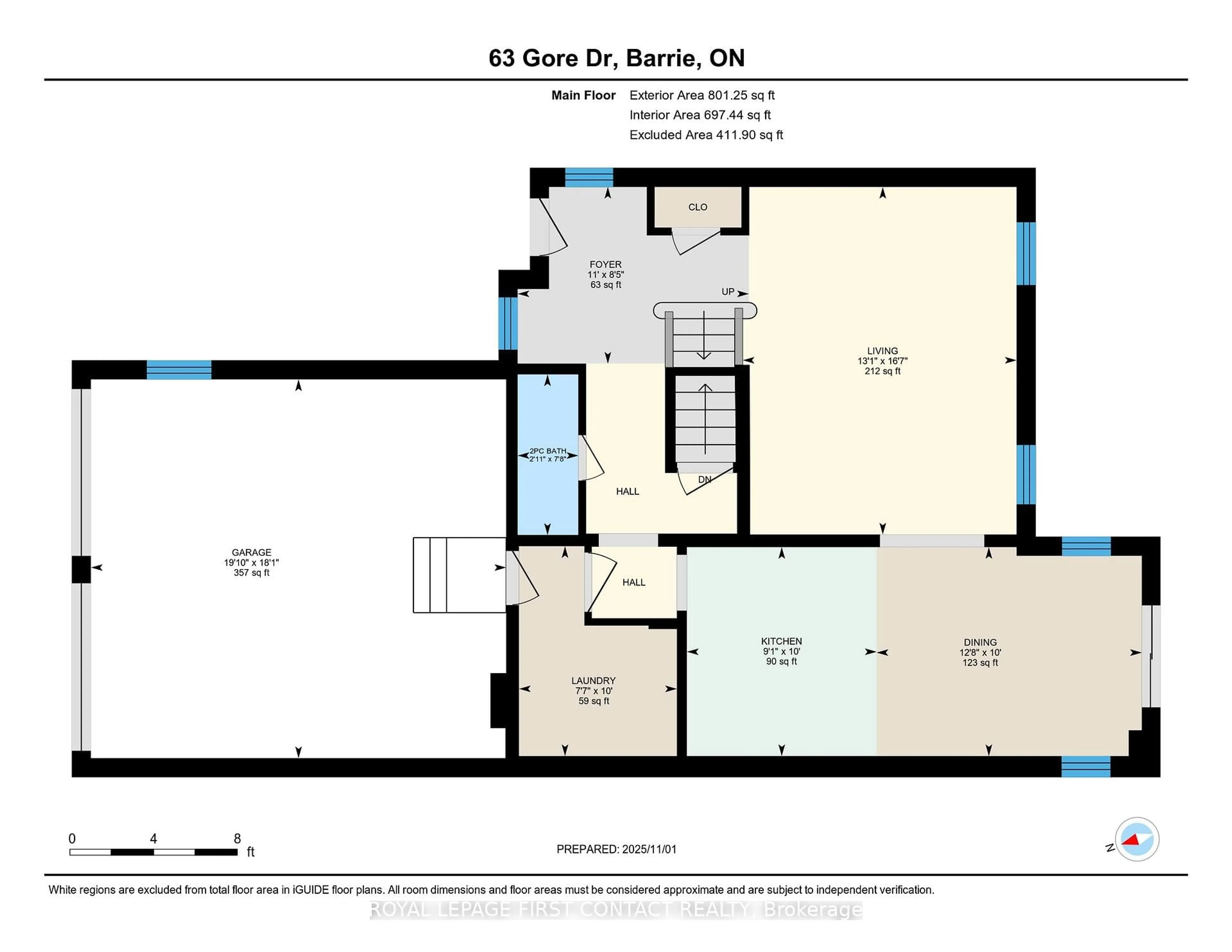 Floor plan for 63 Gore Dr, Barrie Ontario L4N 5R5