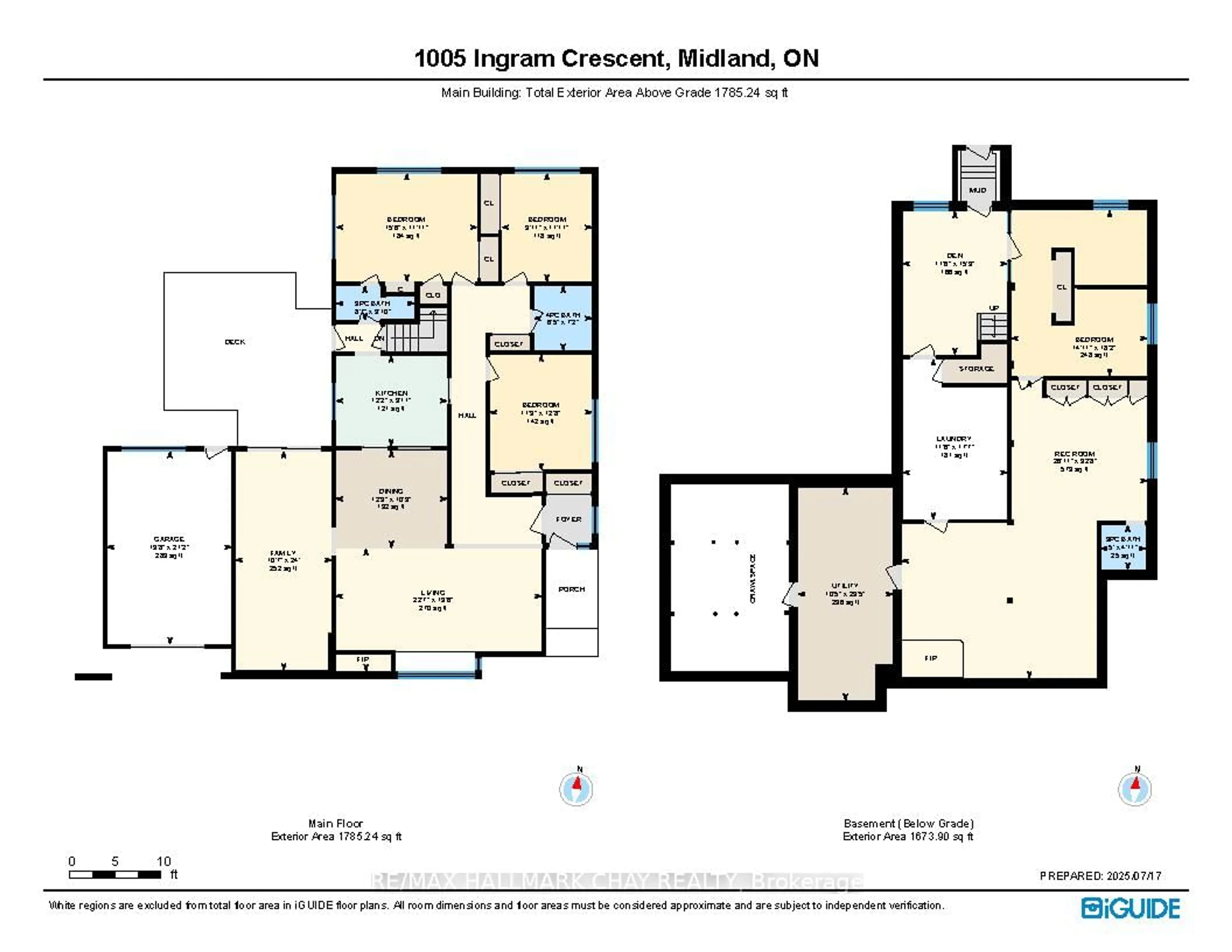 Floor plan for 1005 Ingram Cres, Midland Ontario L4R 4E9