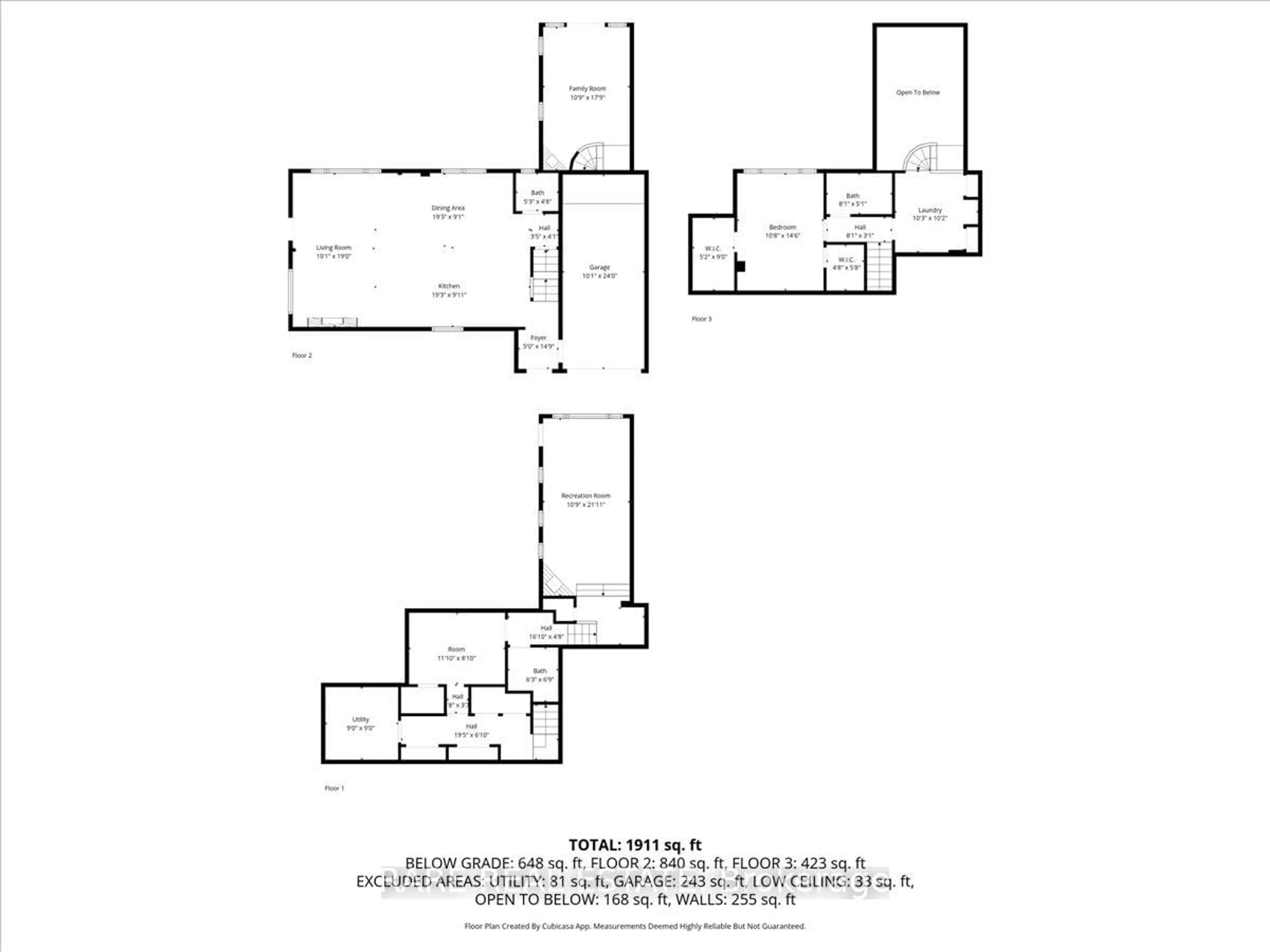 Floor plan for 425 Codrington St, Barrie Ontario L4M 1S9