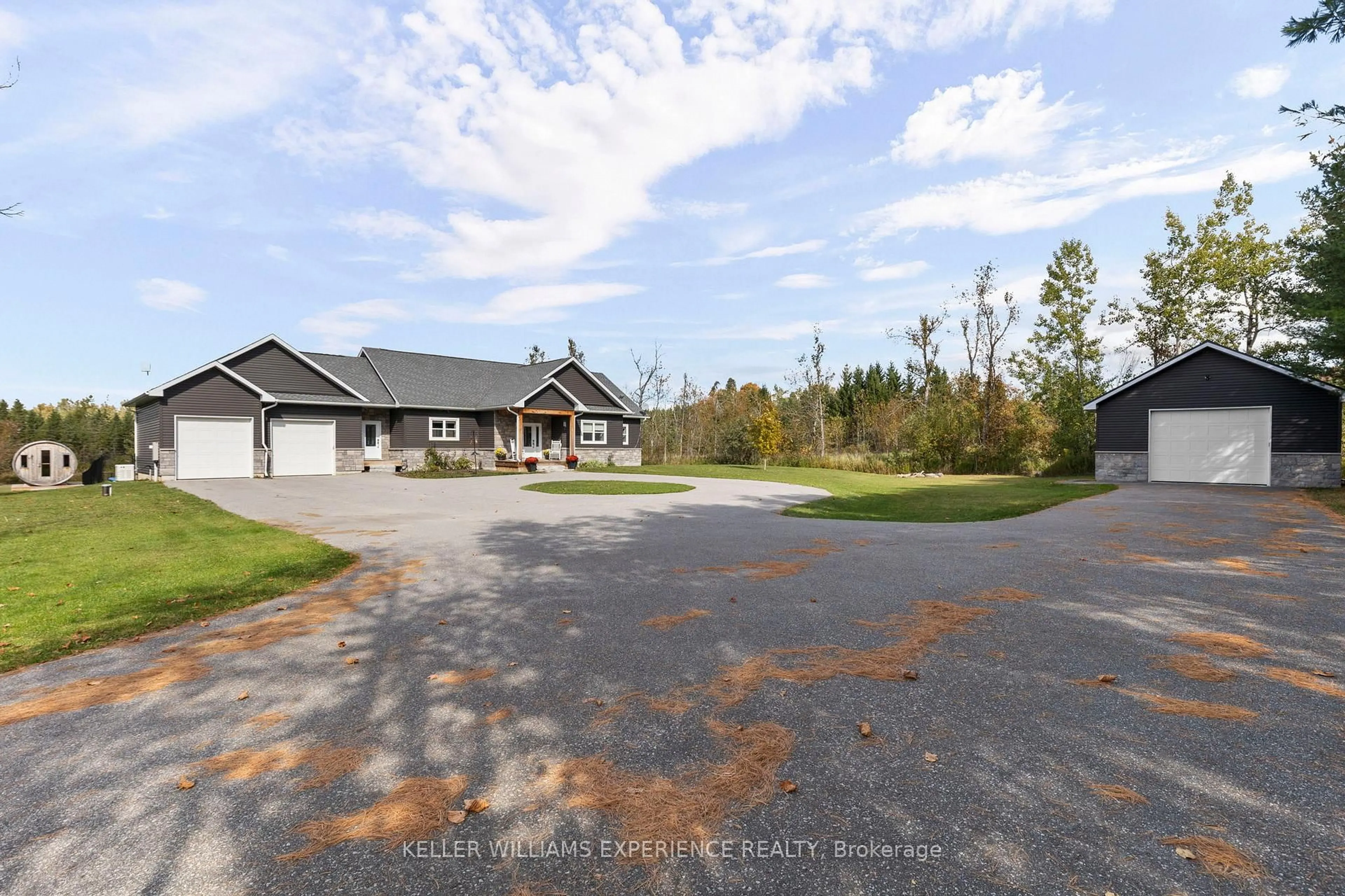 A pic from outside/outdoor area/front of a property/back of a property/a pic from drone, water/lake/river/ocean view for 3387 Wainman Line, Severn Ontario L3V 7C5