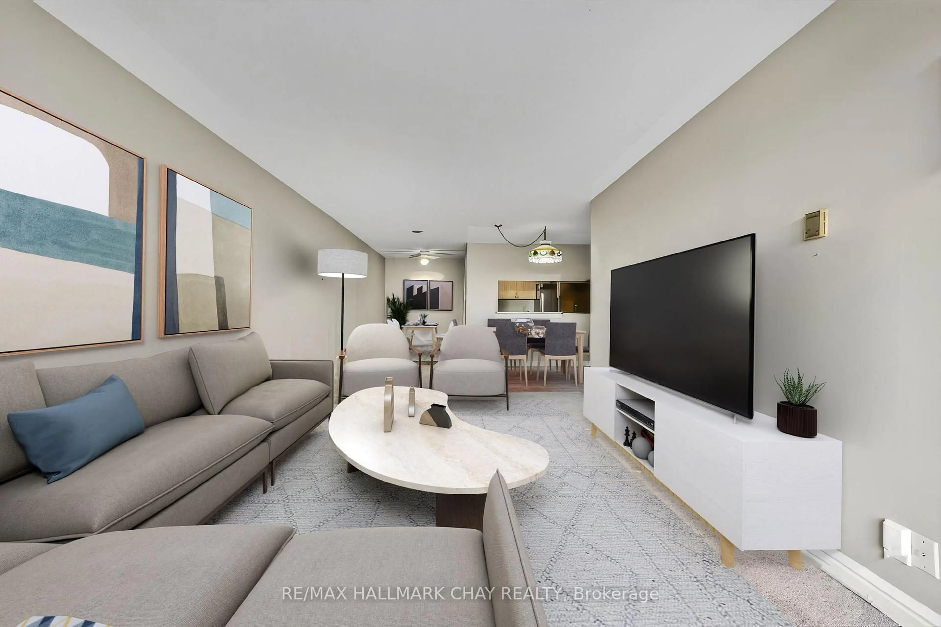 Living room with furniture, unknown for 65 Ellen St #205, Barrie Ontario L4N 3A5