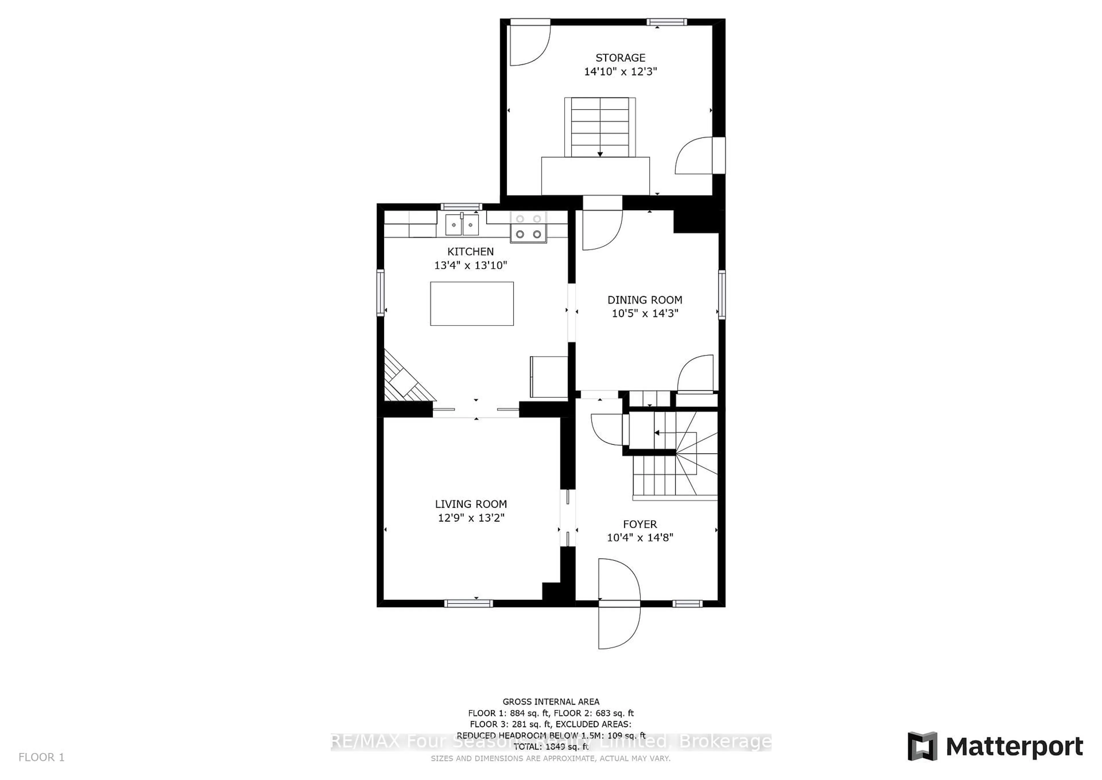 Floor plan for 143 Fourth St, Collingwood Ontario L9Y 1R6