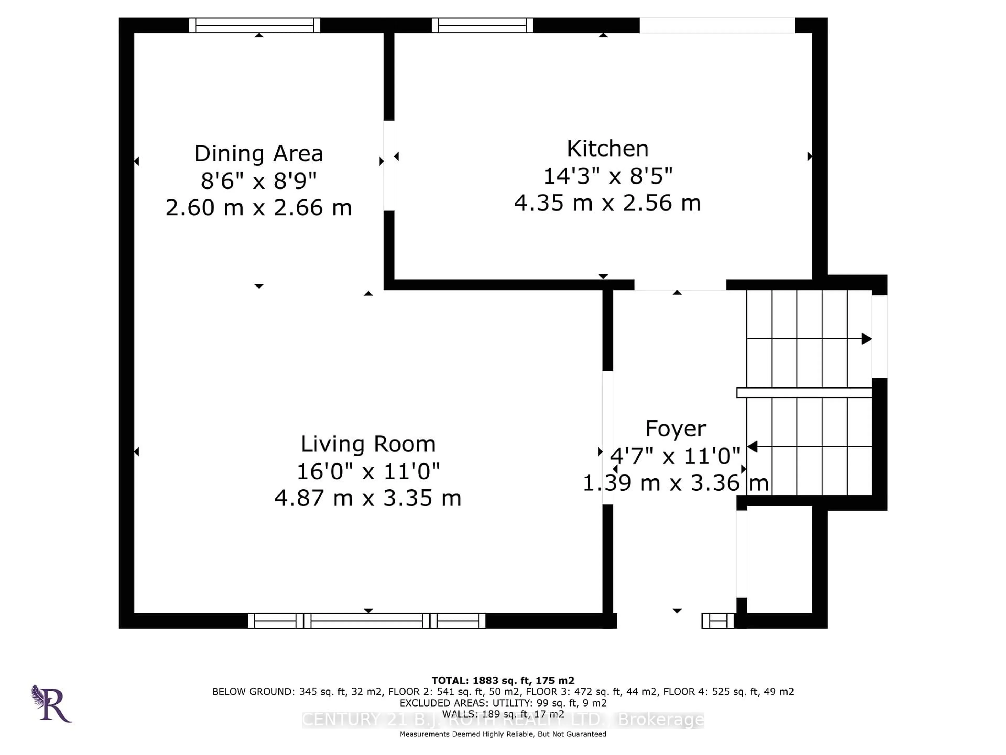 Floor plan for 50 Belcourt Ave, Barrie Ontario L4M 4E4