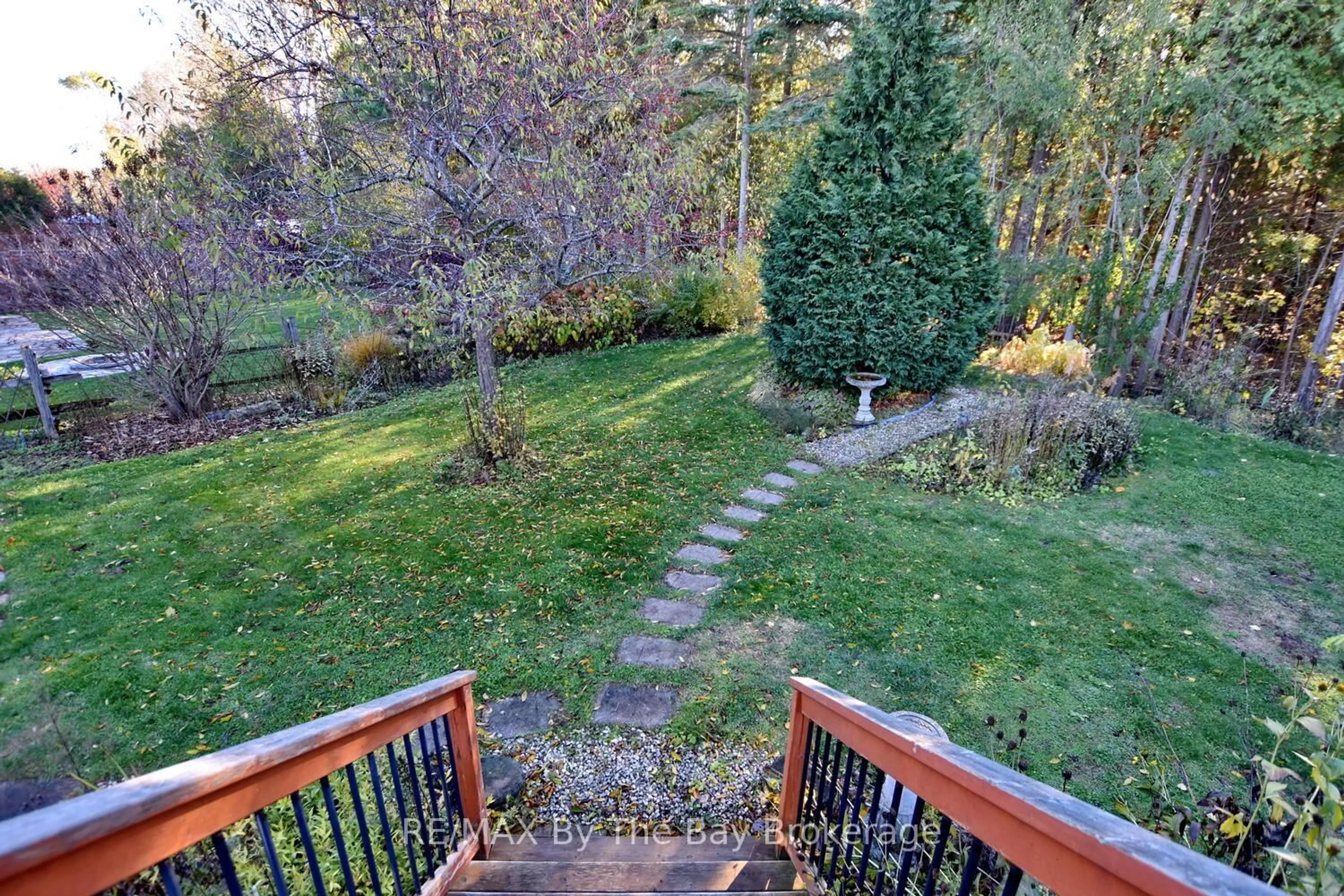 Patio, forest/trees view for 10 Cherry Sands Cres, Wasaga Beach Ontario L9Z 1P5