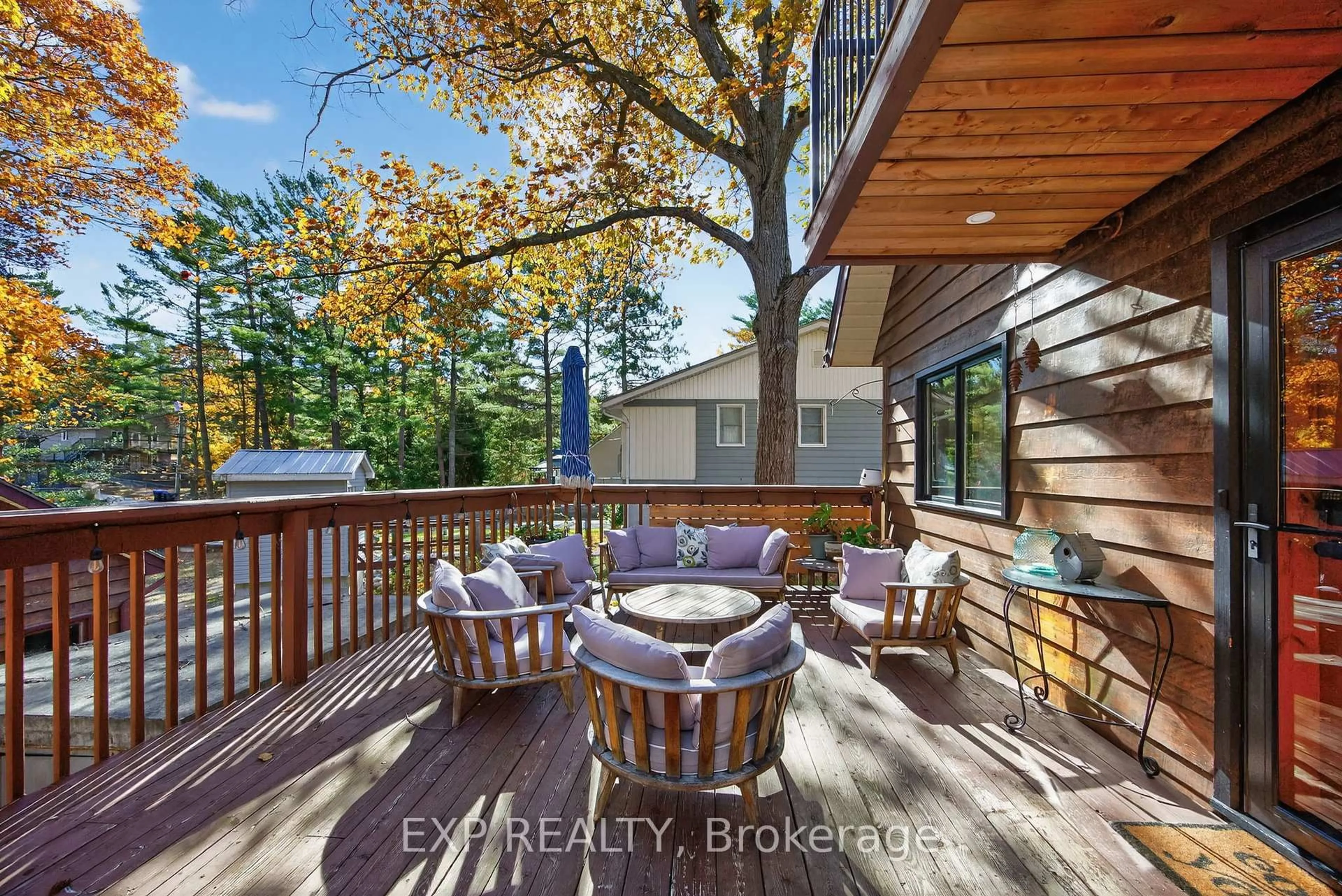Patio, forest/trees view for 154 Park Rd, Tiny Ontario L0L 1P1