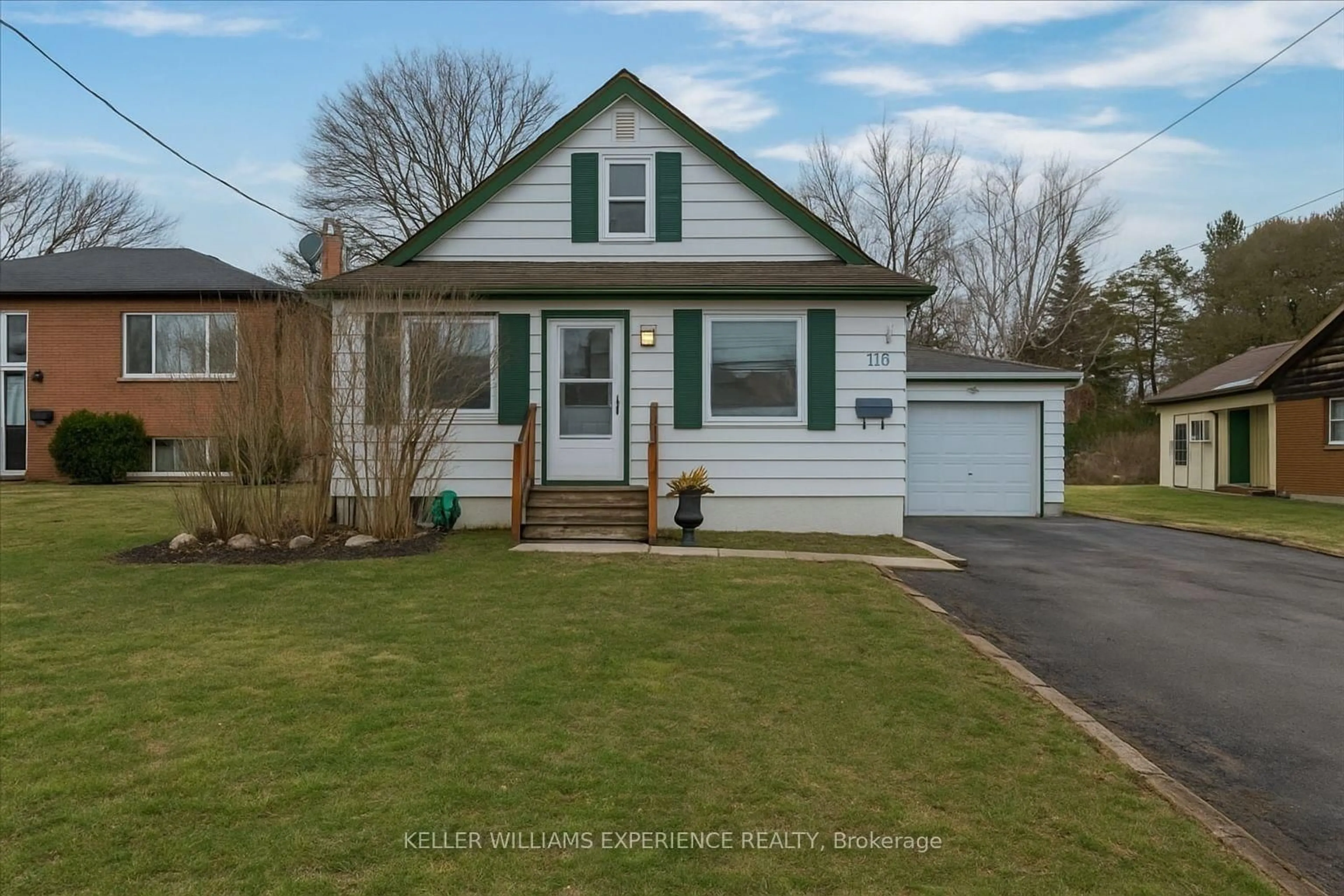 Home with vinyl exterior material, street for 116 Huronia Rd, Barrie Ontario L4N 4E9