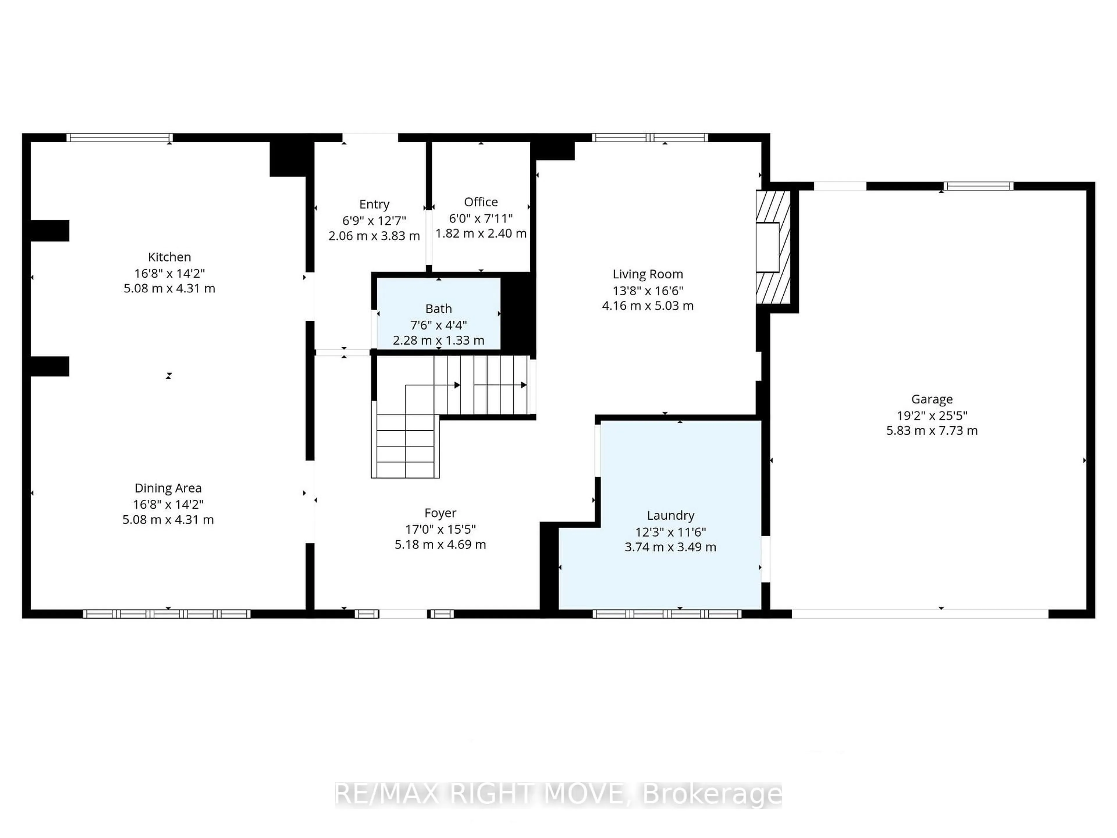 Floor plan for 407 Bay St, Orillia Ontario L3V 3X5