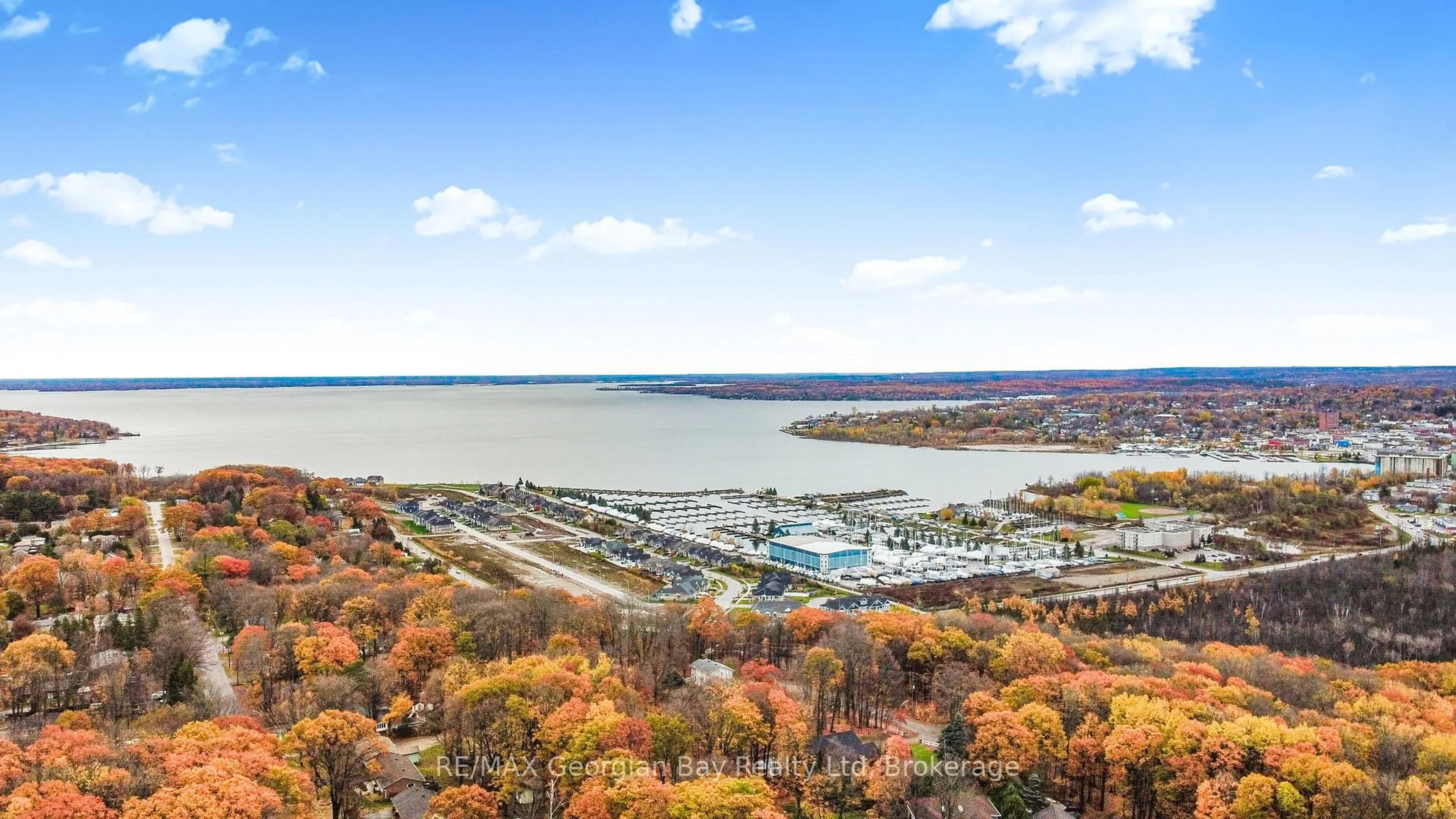 A pic from outside/outdoor area/front of a property/back of a property/a pic from drone, water/lake/river/ocean view for 1298 Everton Rd, Midland Ontario L4R 5J6