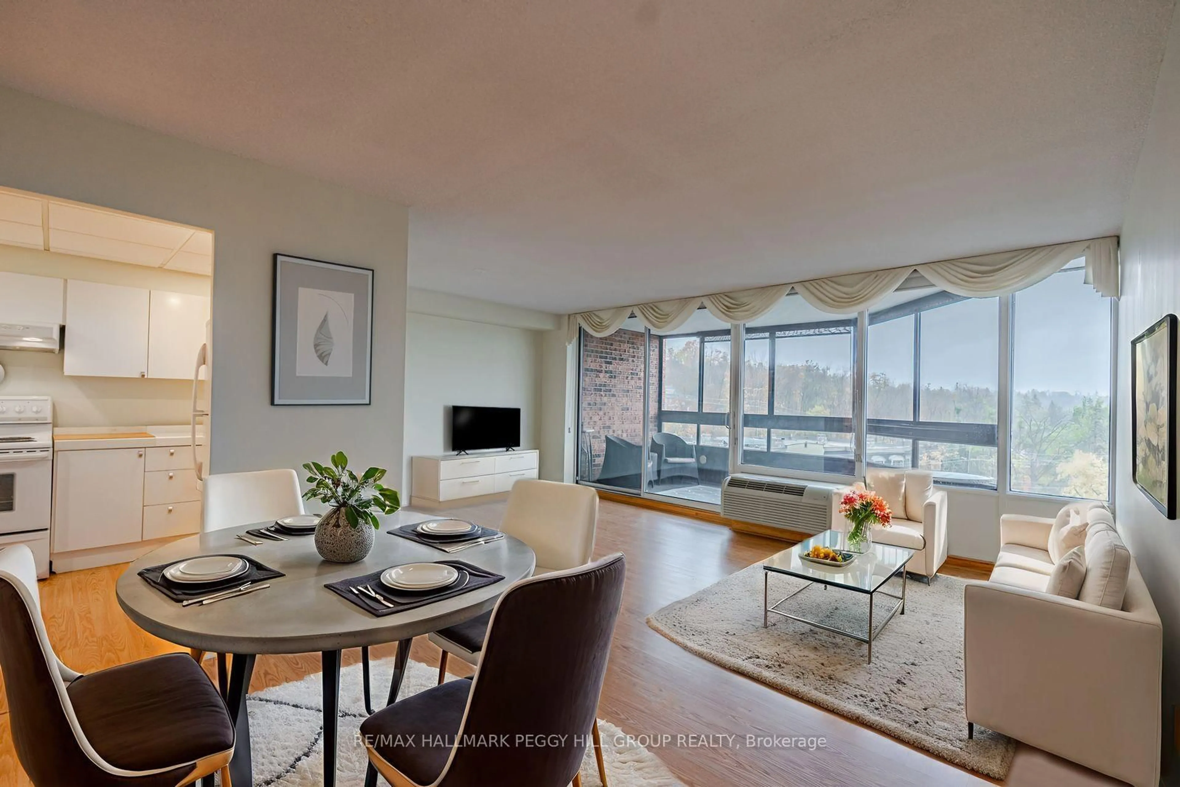 Living room with furniture, unknown for 181 Collier St #803, Barrie Ontario L4M 5L6