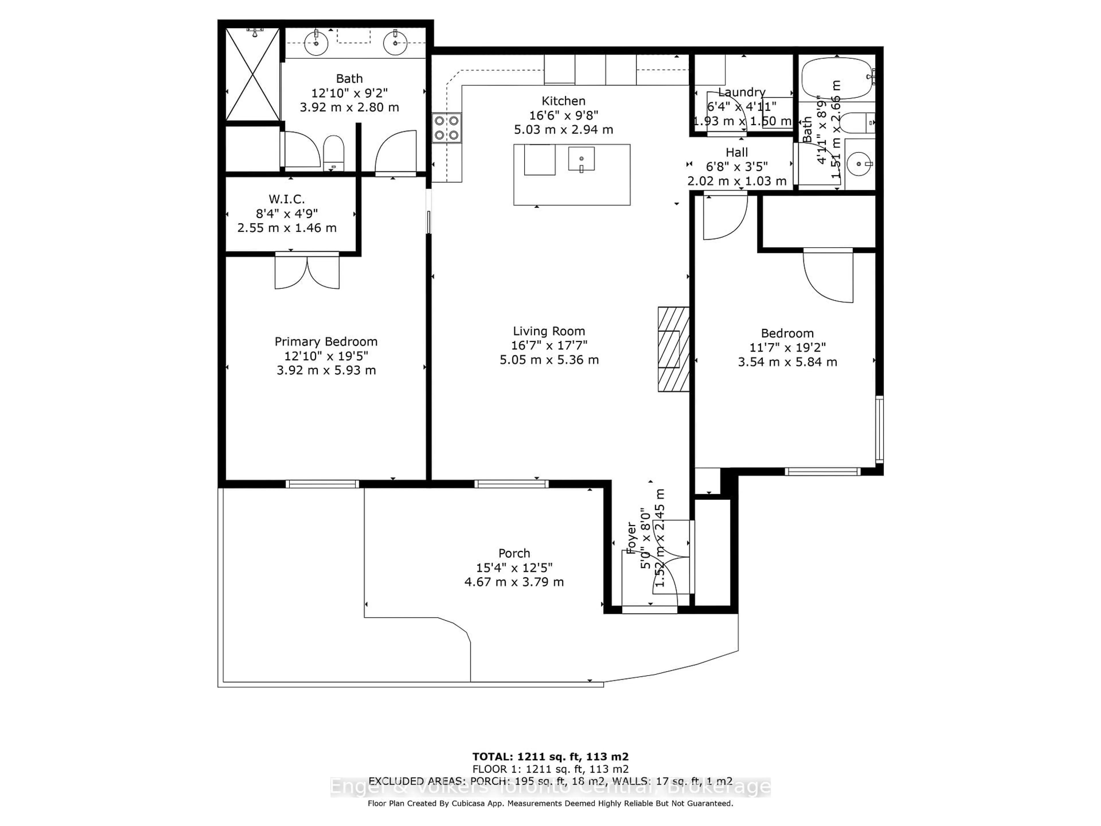 Floor plan for 100 Second St #5, Collingwood Ontario L9Y 1E5