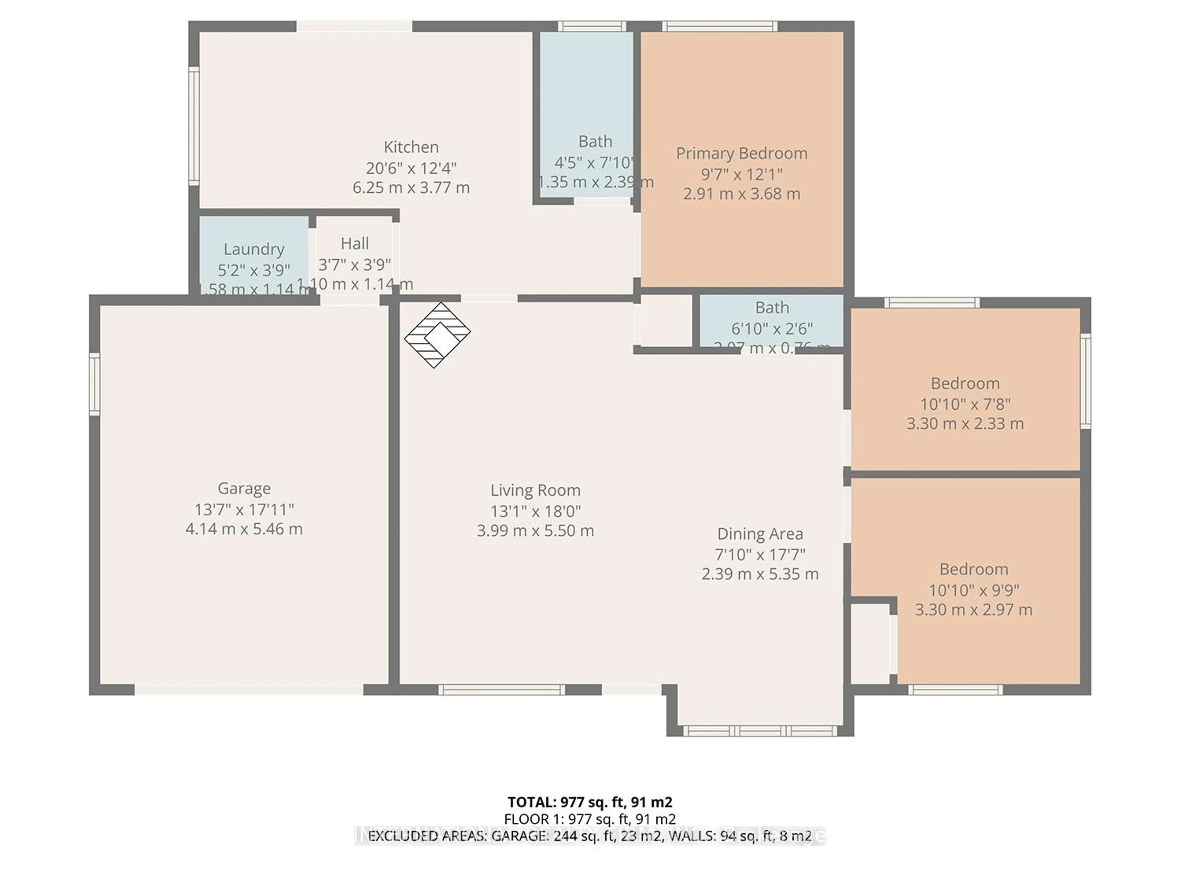 Floor plan for 98 33rd St, Wasaga Beach Ontario L9Z 2B9