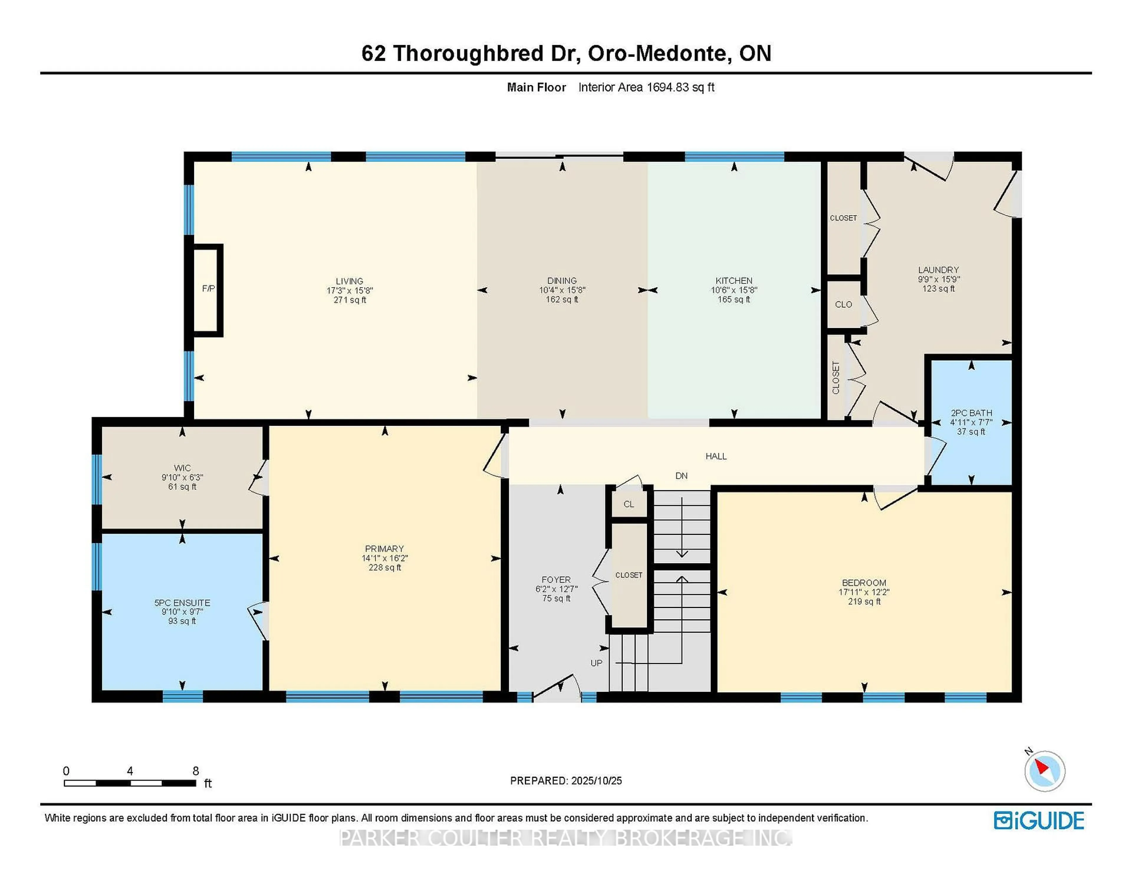 Floor plan for 62 Thoroughbred Dr, Oro-Medonte Ontario L0K 1E0
