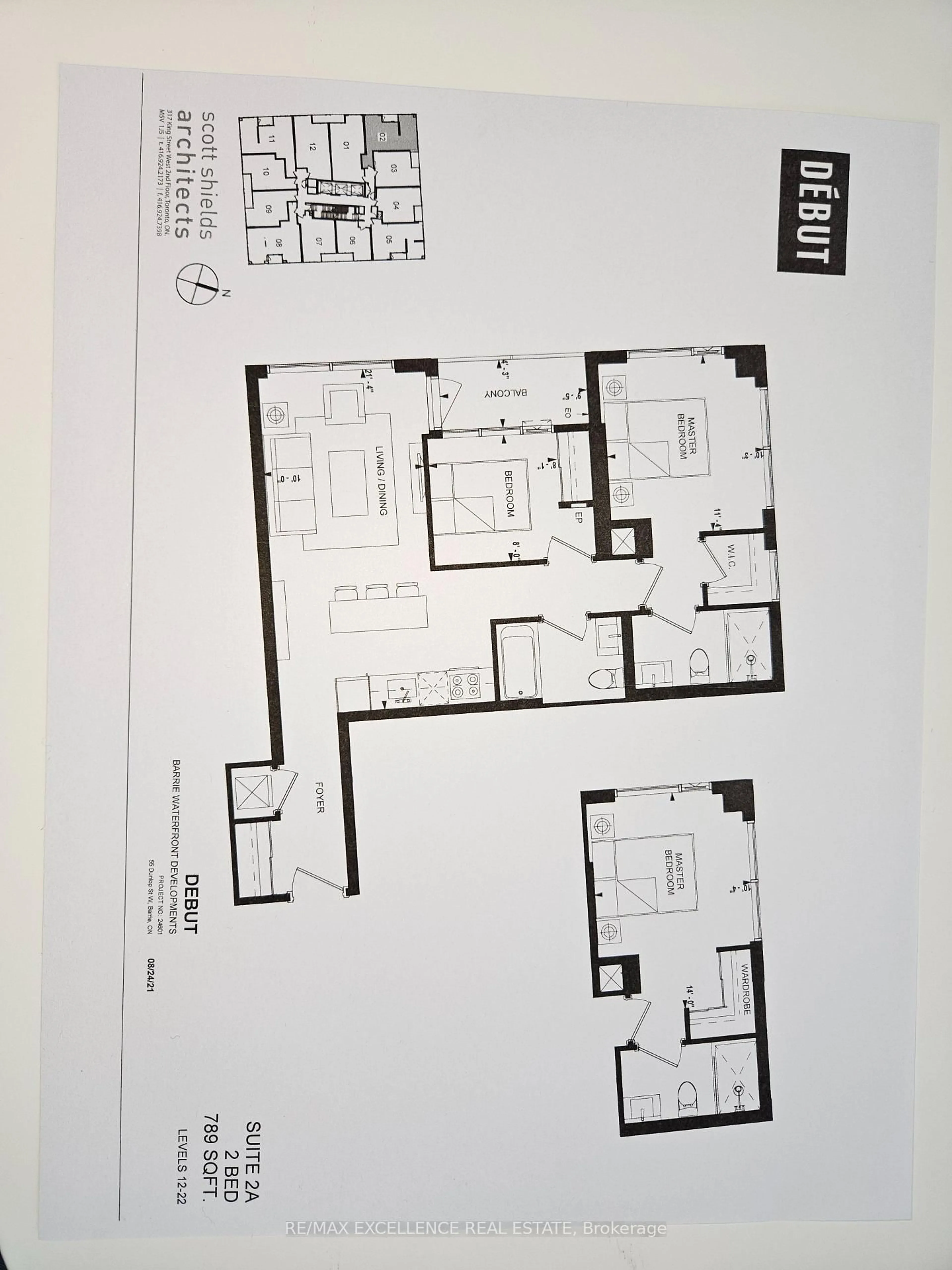 Floor plan for 39 Mary St #1202, Barrie Ontario L4N 1S9